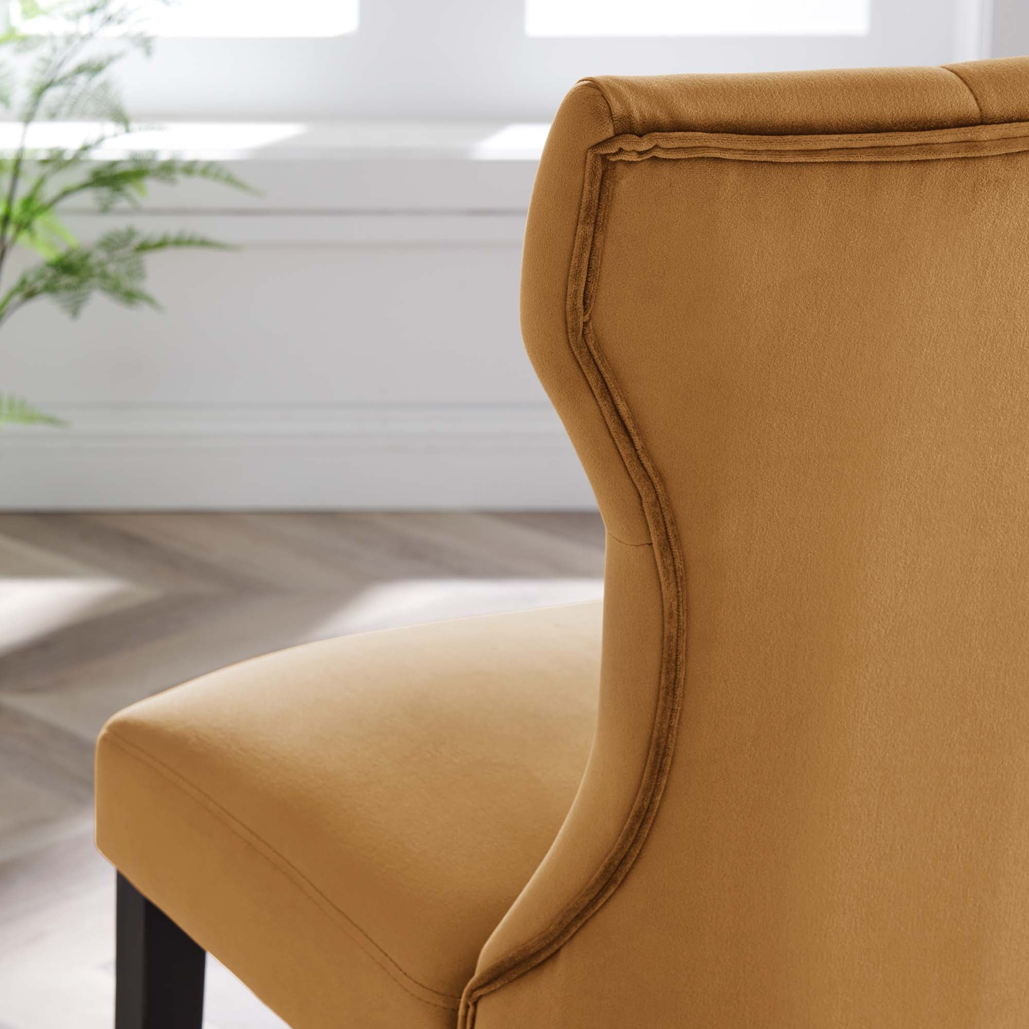 Silhouette Performance Velvet Dining Chairs Set of 2 - Image 3