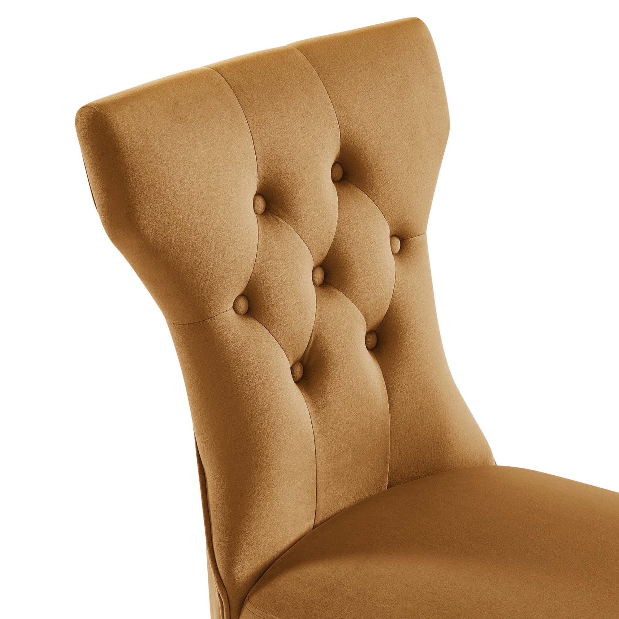 Silhouette Performance Velvet Dining Chairs Set of 2 - Image 7