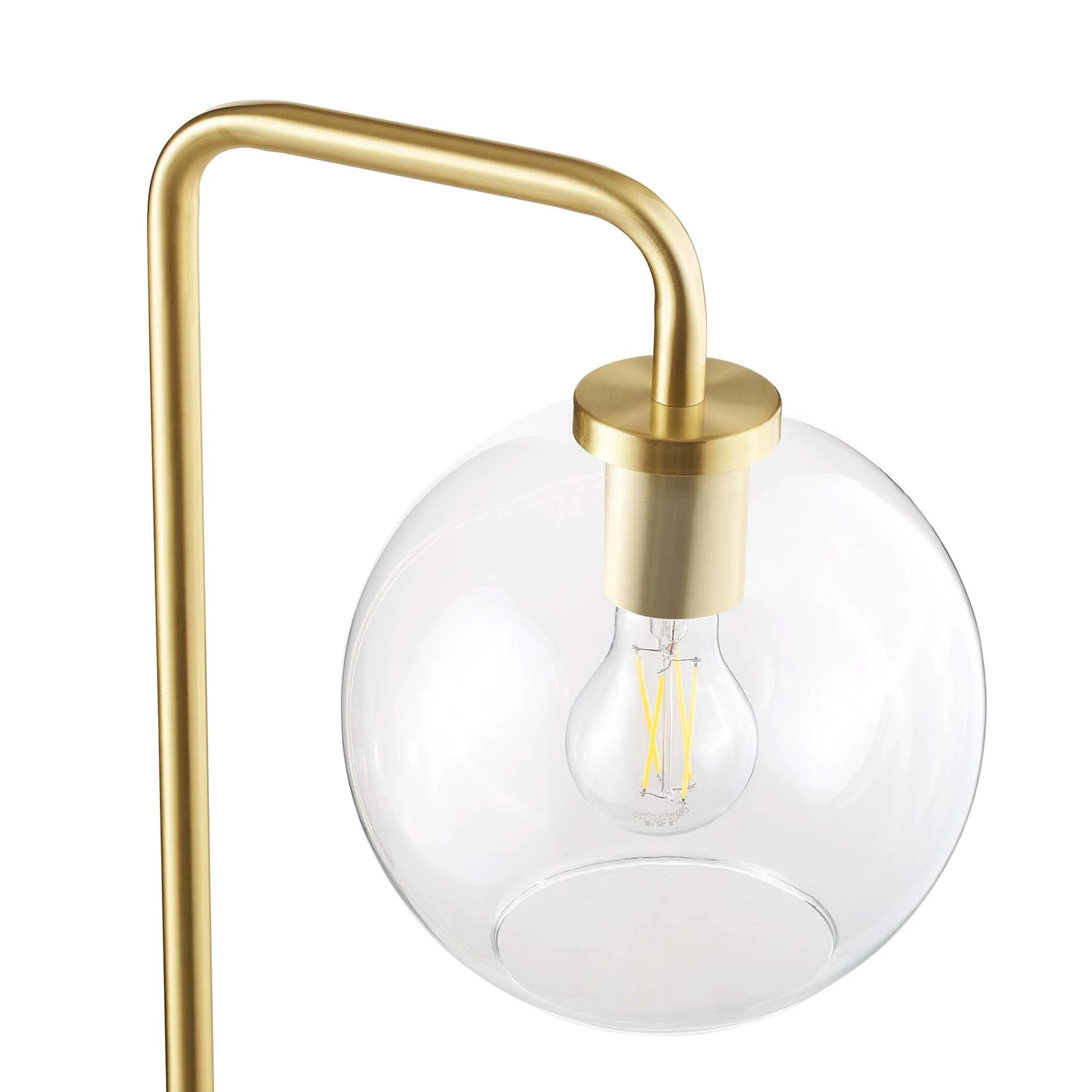 Silo Glass Globe Glass and Metal Floor Lamp - Image 14