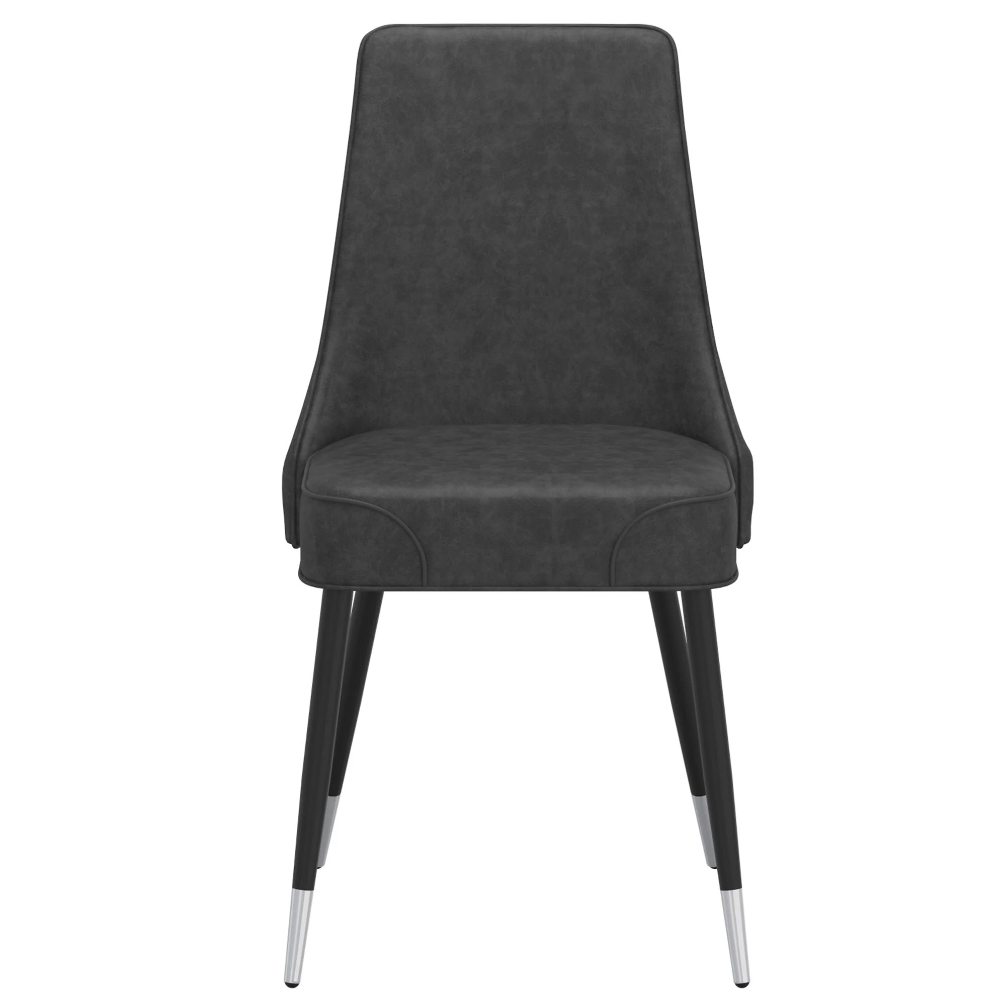 Silvano Dining Chair, set of 2, in Vintage Grey and Black - Image 4