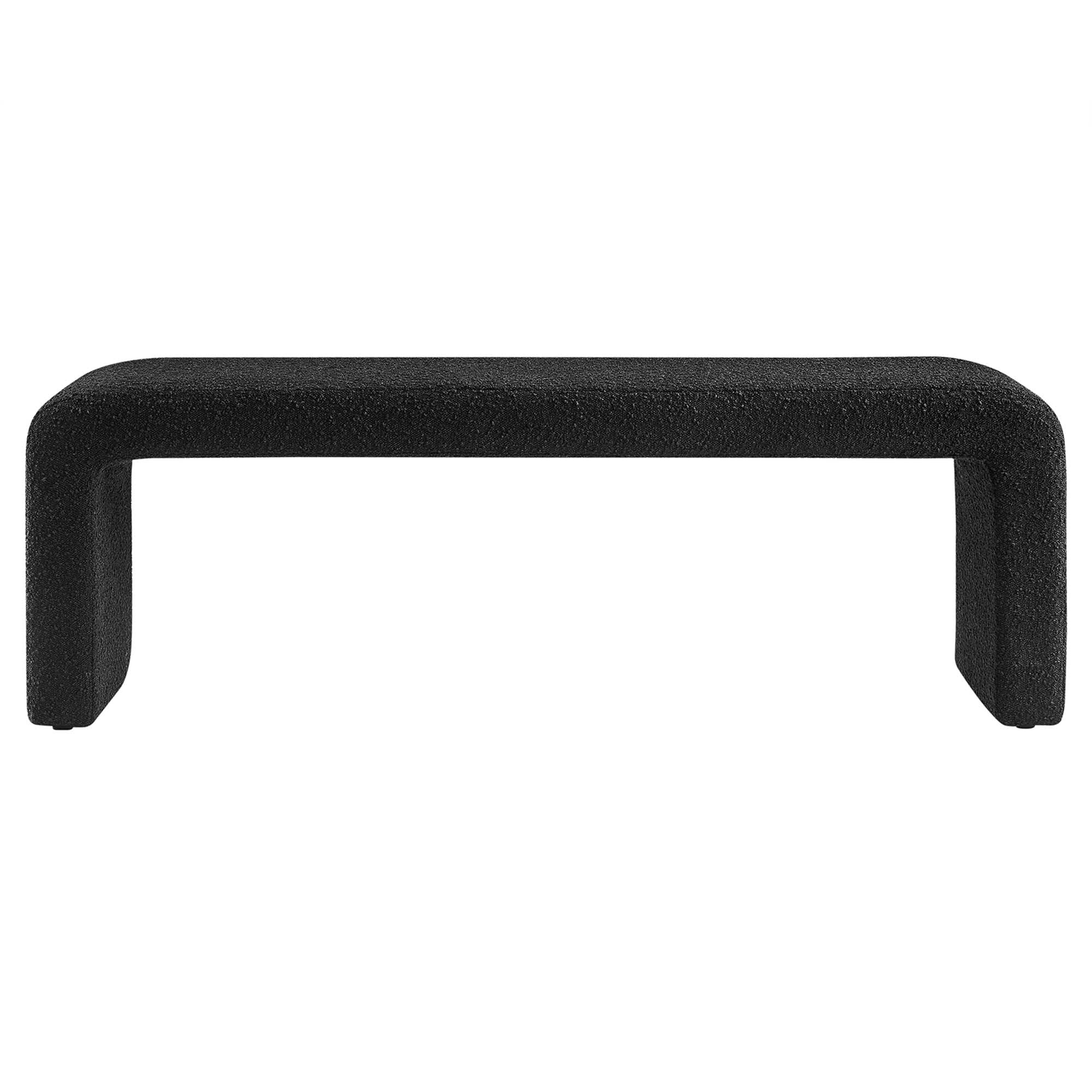 Simba Boucle Fabric Waterfall Long Bench - Image 14