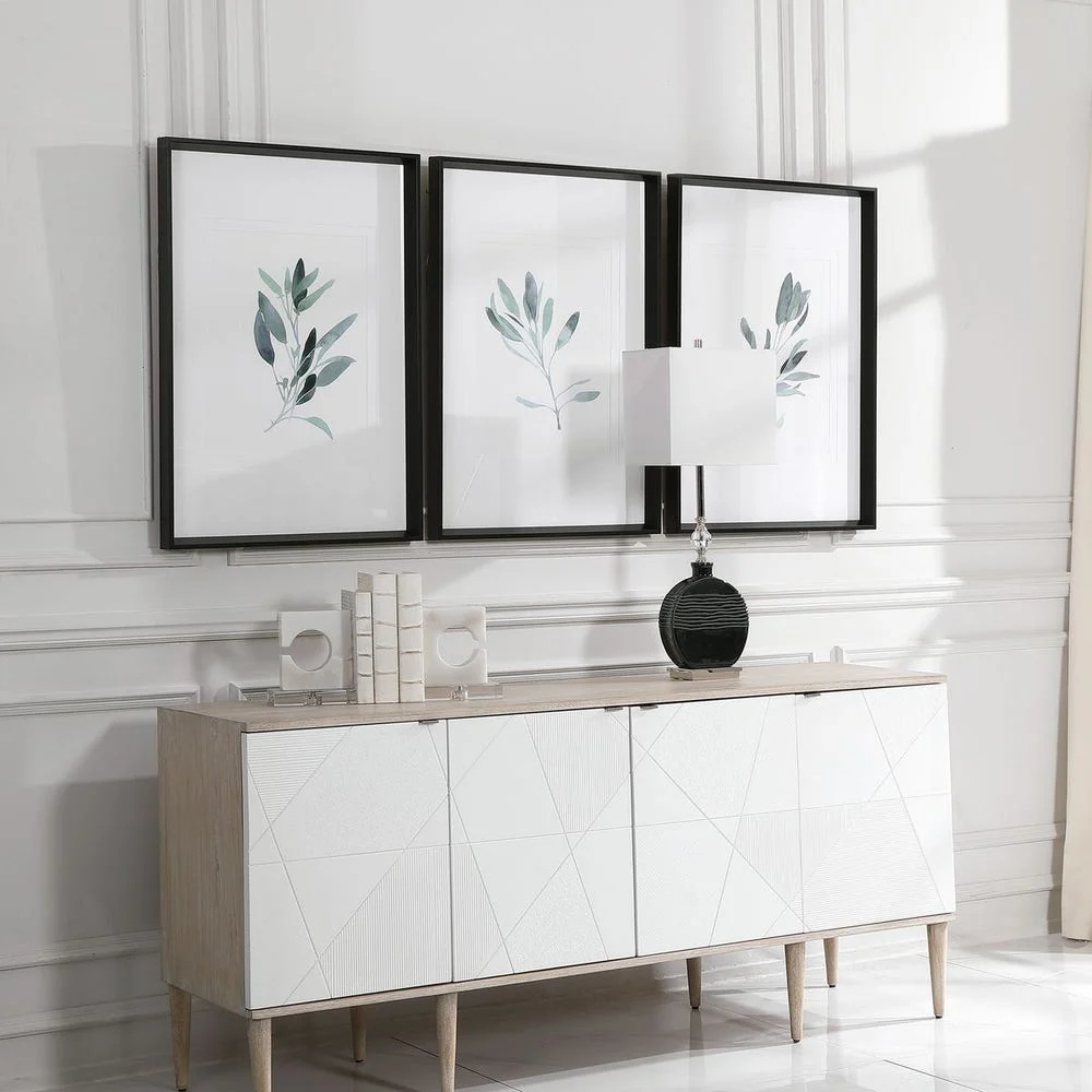 Simple Sage Framed Prints, S/3 - Image 6