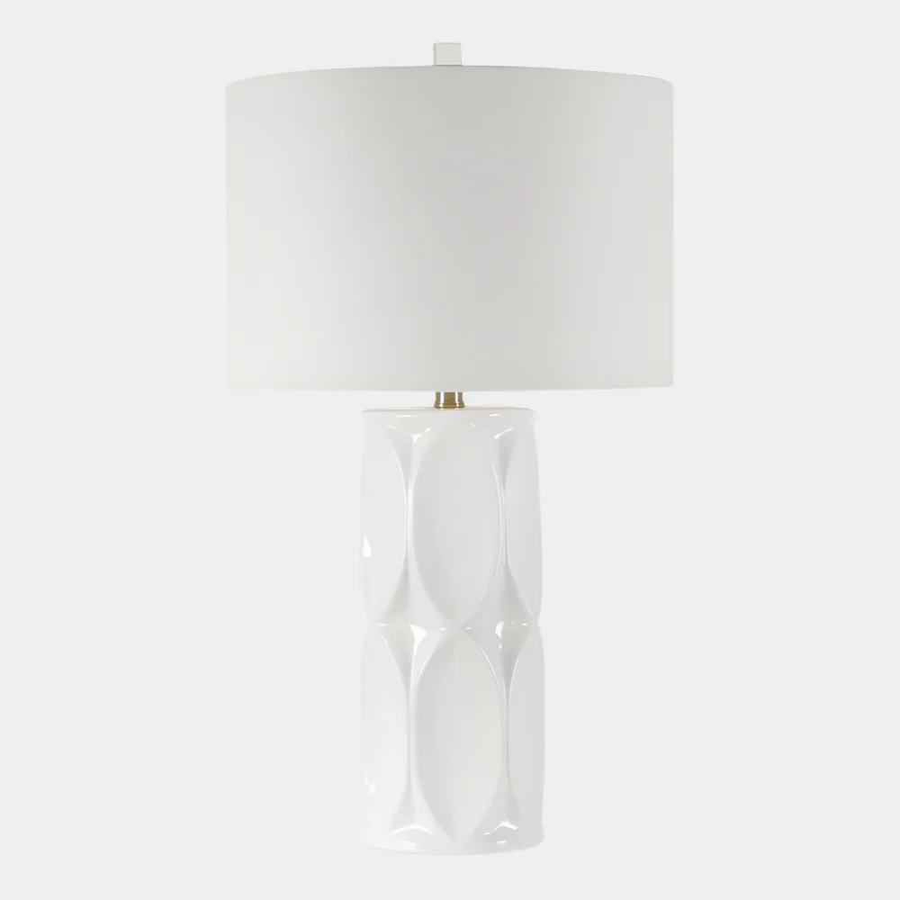 Sinclair Table Lamp, White