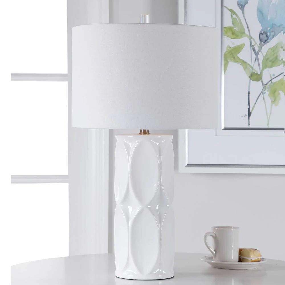 Sinclair Table Lamp, White - Image 2