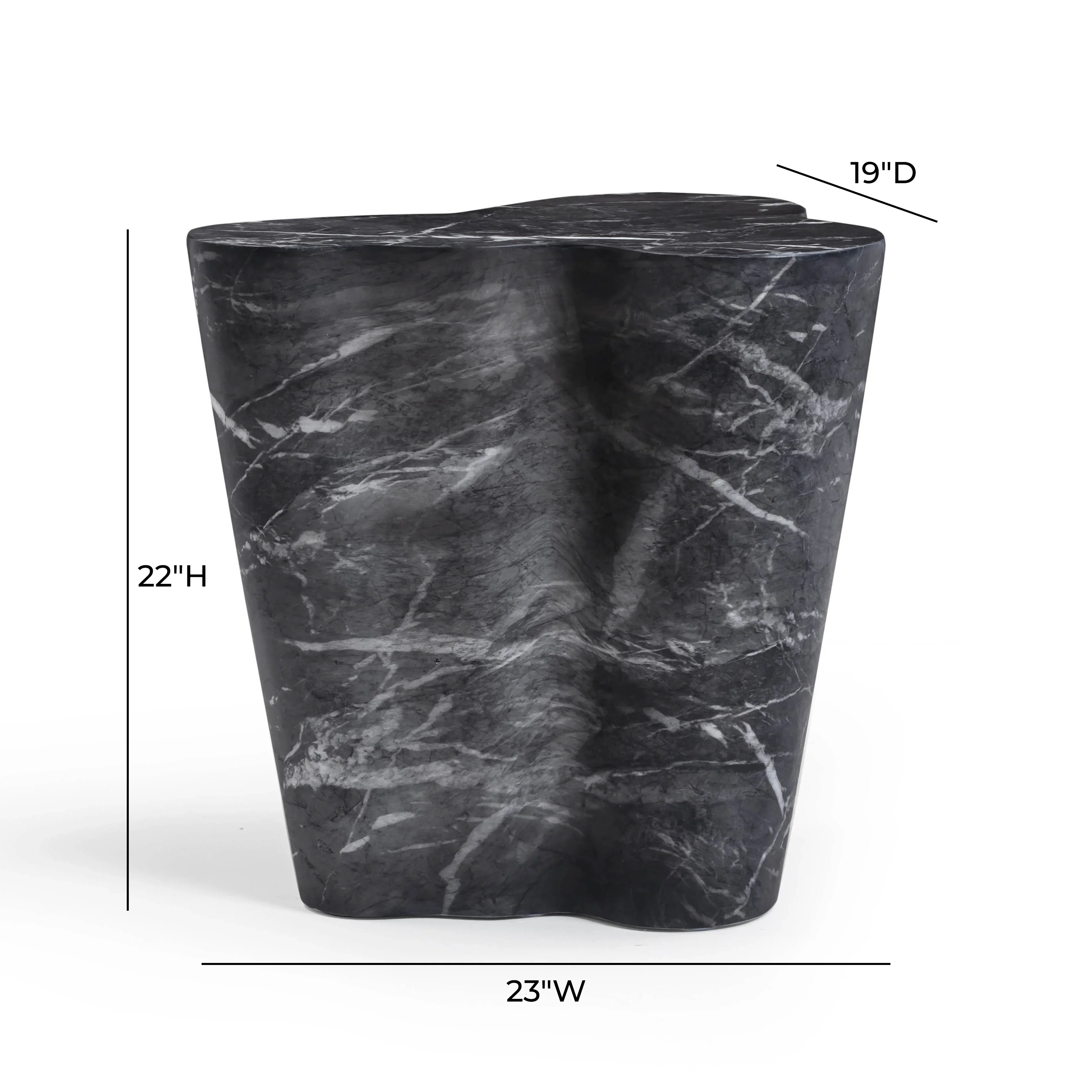 Slab Concrete Indoor/Outdoor Side Table (18"-22") - Image 46