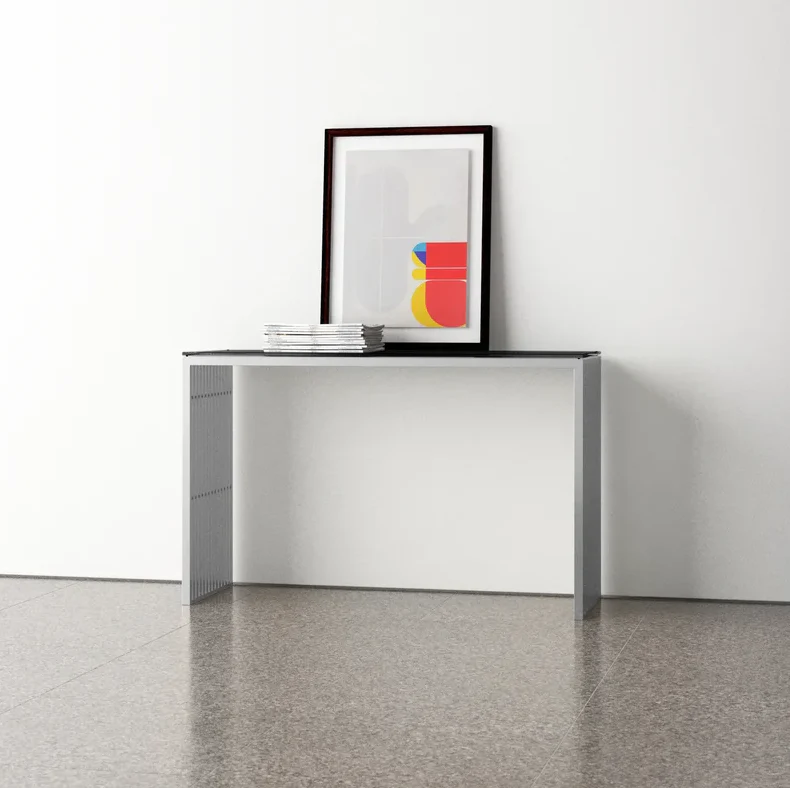 Slate Console Table w/ Glass - Image 3