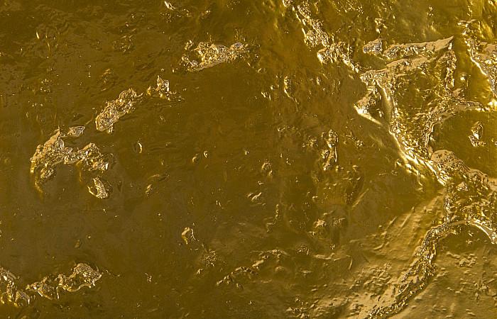 Slate Pedestal, Large, Liquid Gold - Image 3