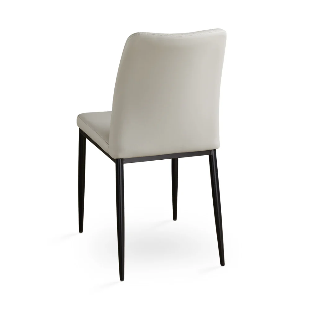 Slay Dining Chair: Taupe Leatherette - Image 2