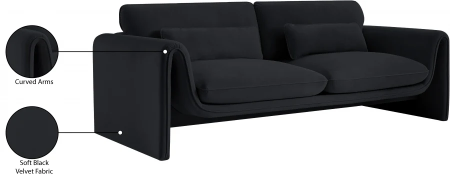Sloan Velvet Sofa - Image 31