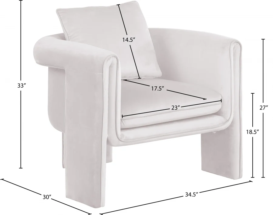 Sloan Velvet Upholstered Accent Chair - Image 17