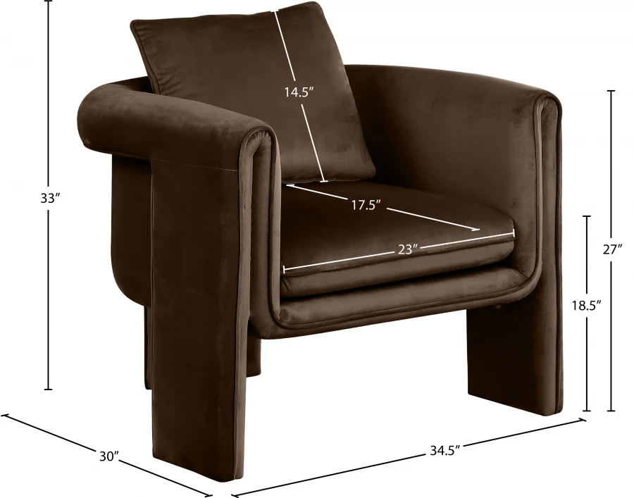 Sloan Velvet Upholstered Accent Chair - Image 26