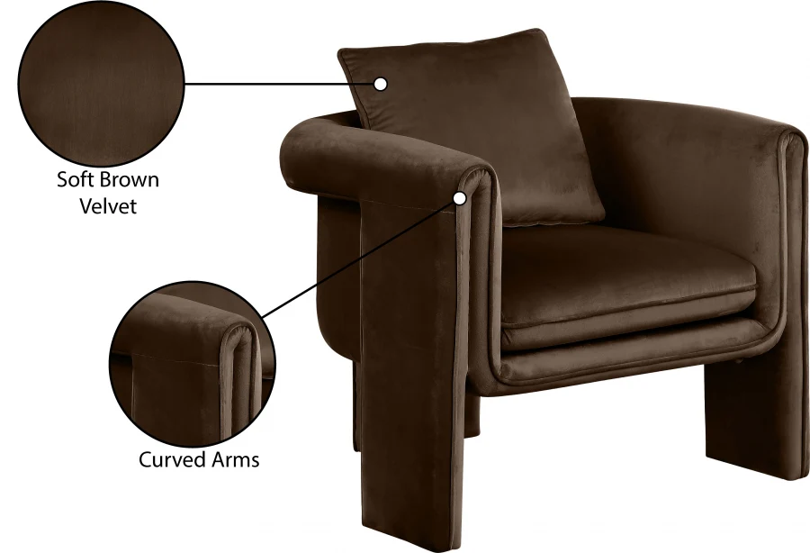 Sloan Velvet Upholstered Accent Chair - Image 27