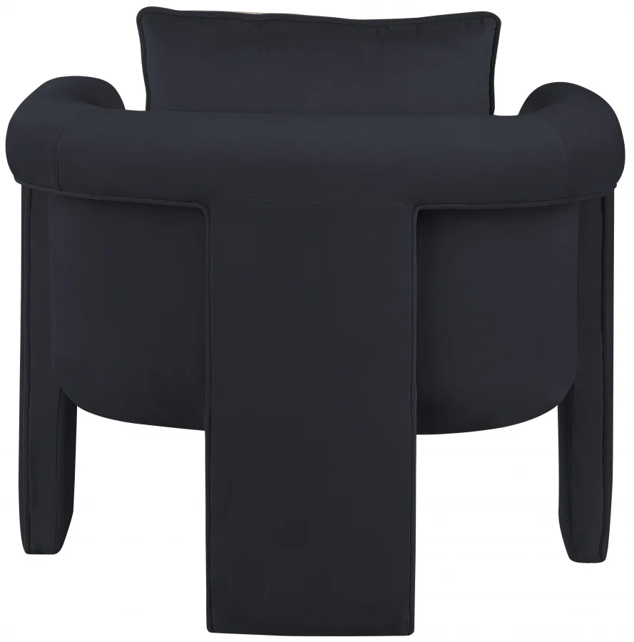 Sloan Velvet Upholstered Accent Chair - Image 3
