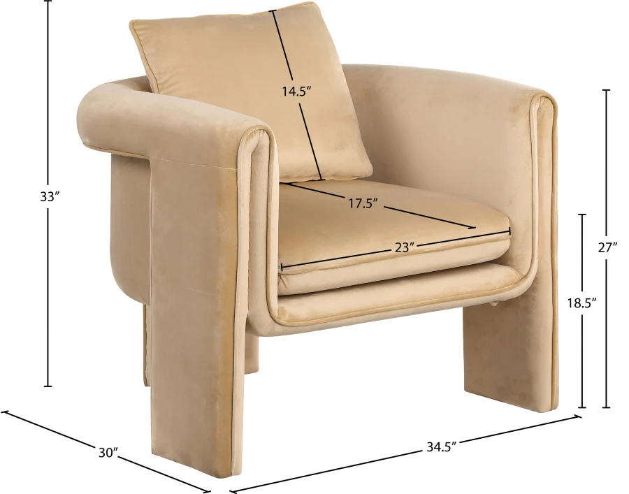 Sloan Velvet Upholstered Accent Chair - Image 36