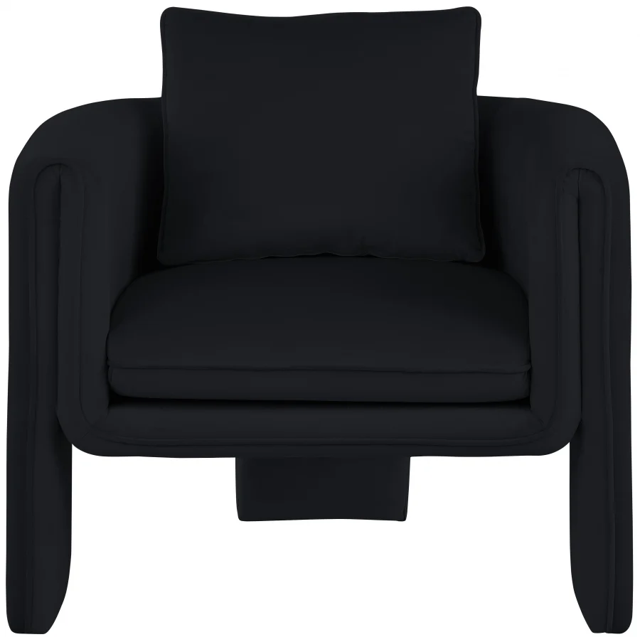 Sloan Velvet Upholstered Accent Chair - Image 4