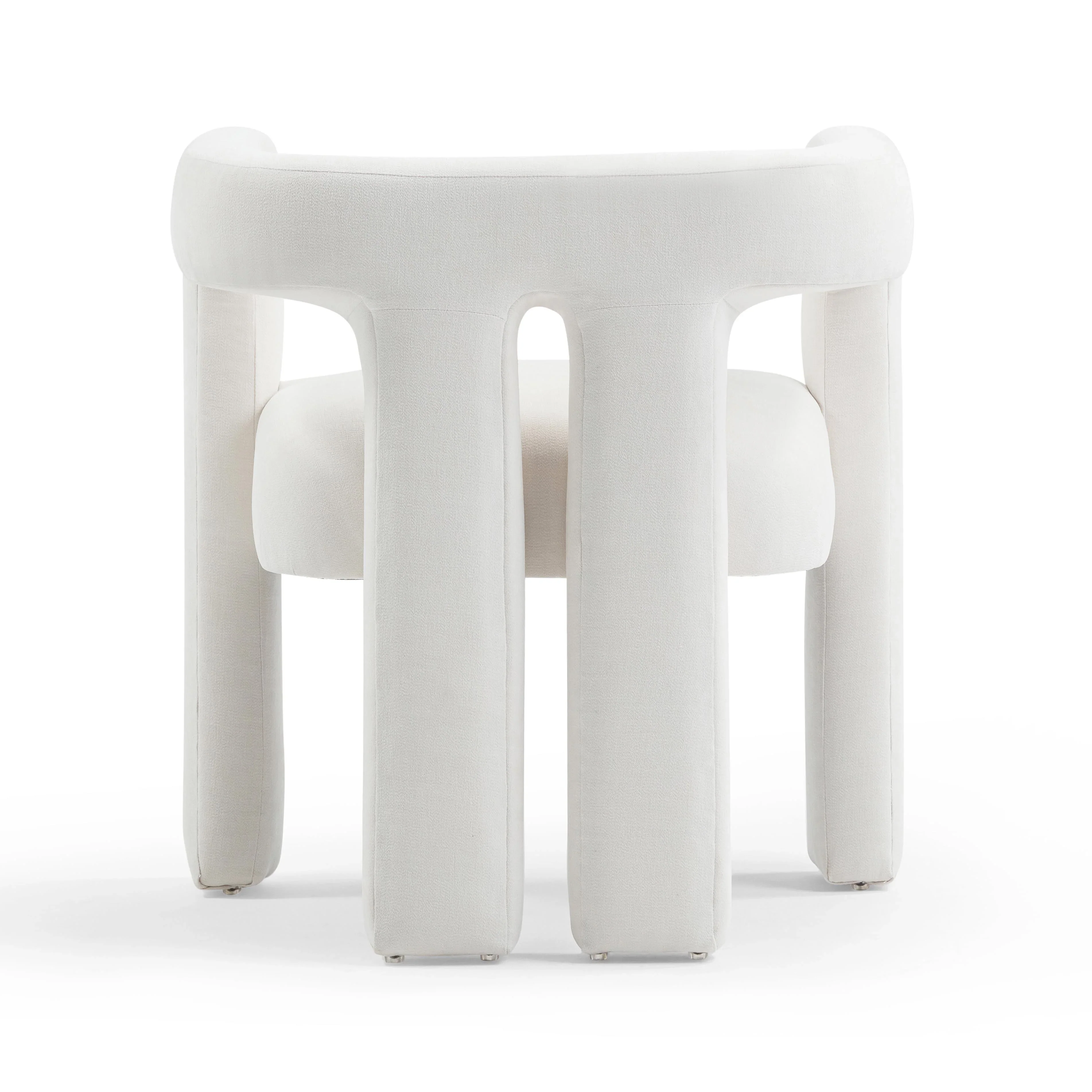 Sloane Bone White Upcycled Performance Fabric Accent Chair - Image 5