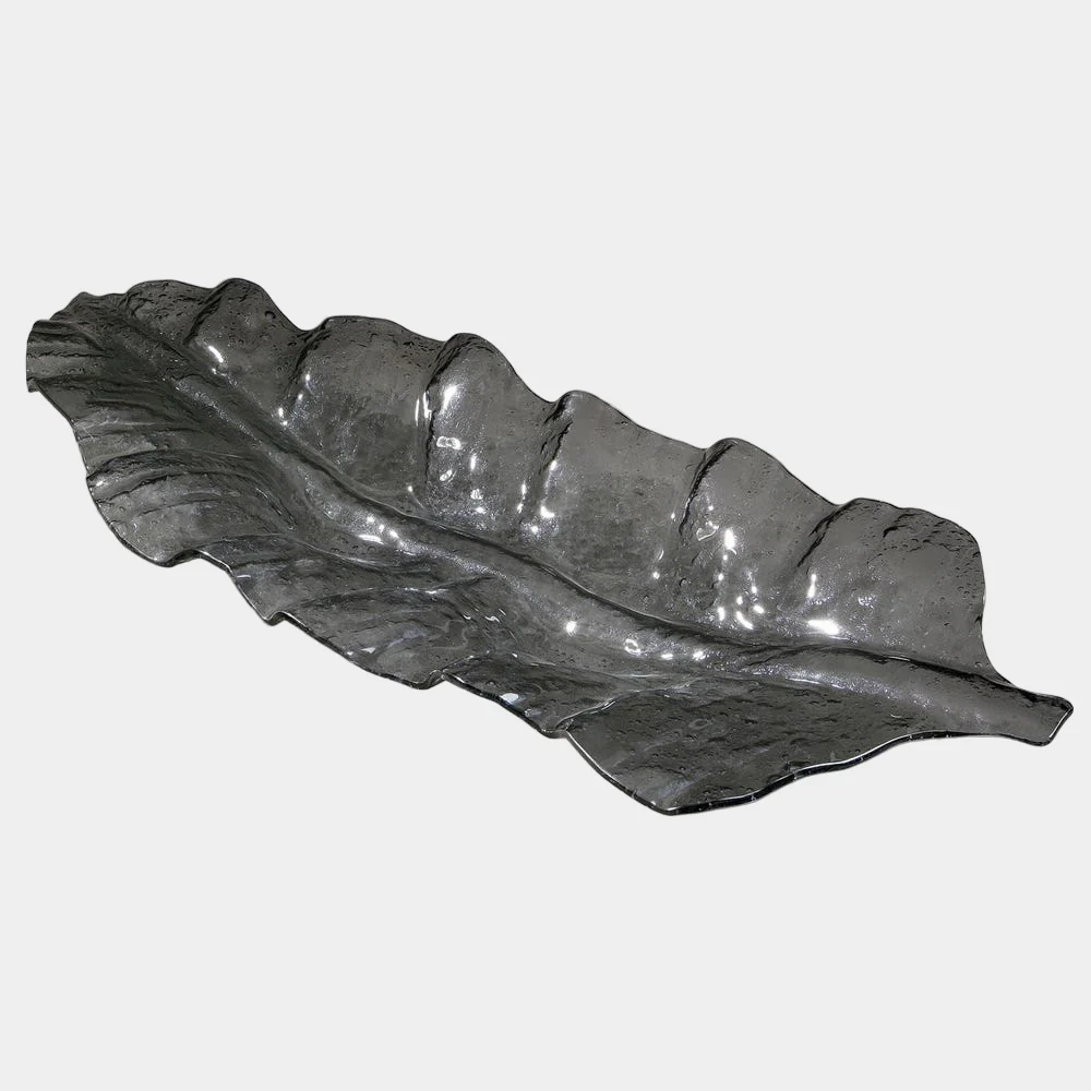 Smoked Leaf Tray