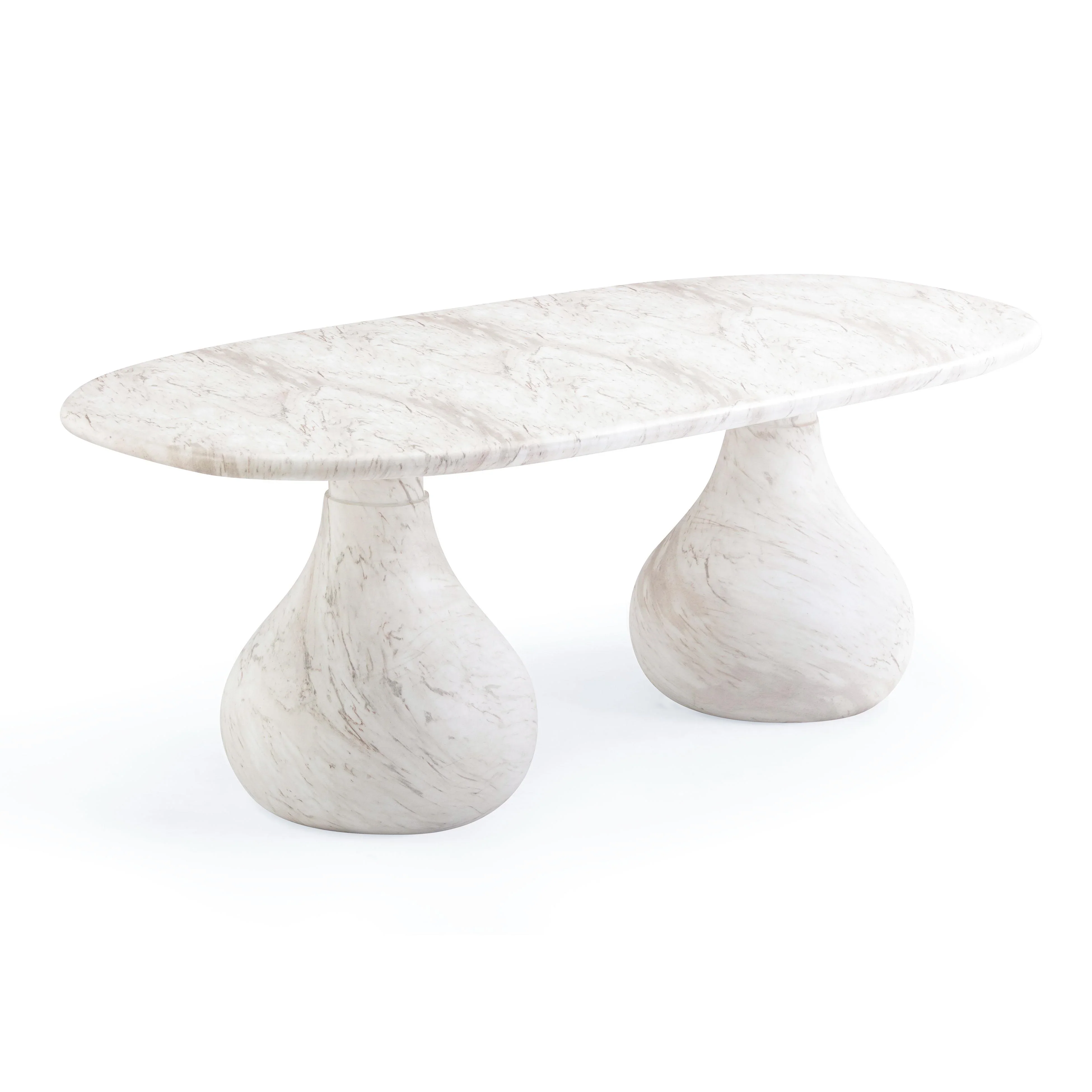 Smooch 87" Concrete Indoor/Outdoor Dining Table - Image 12