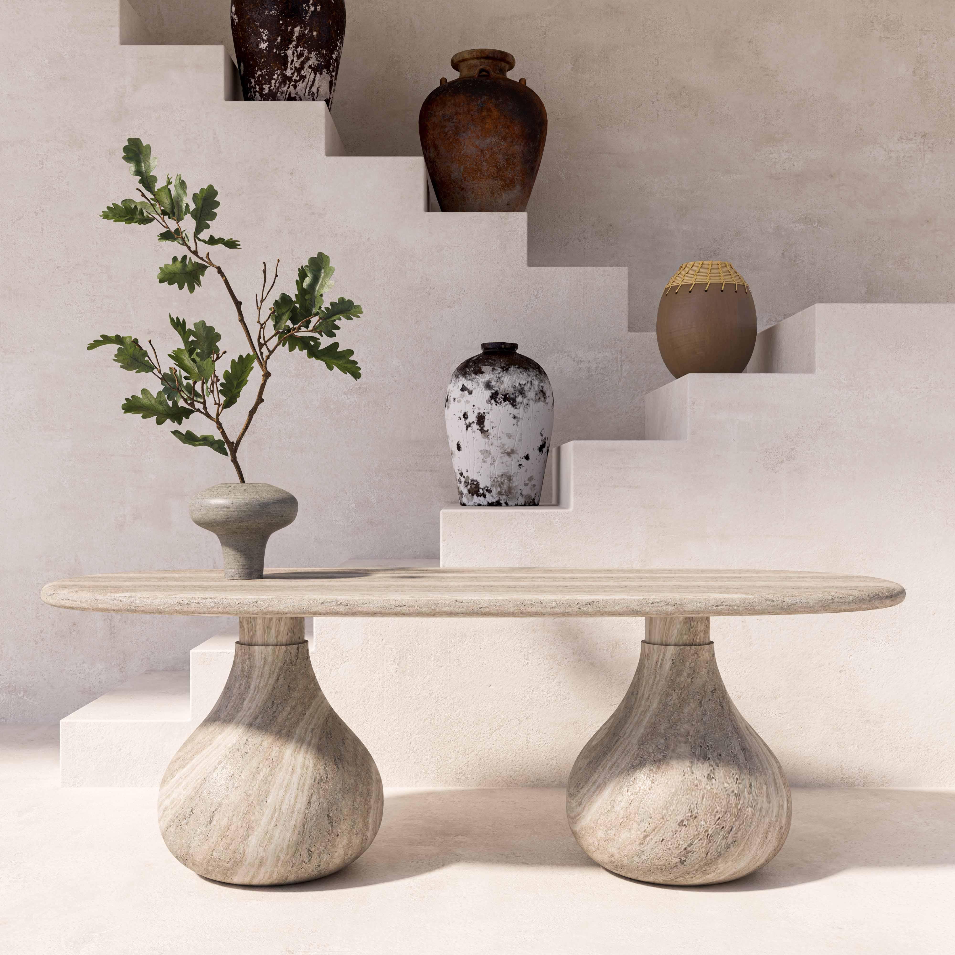 Smooch 87" Concrete Indoor/Outdoor Dining Table - Image 8