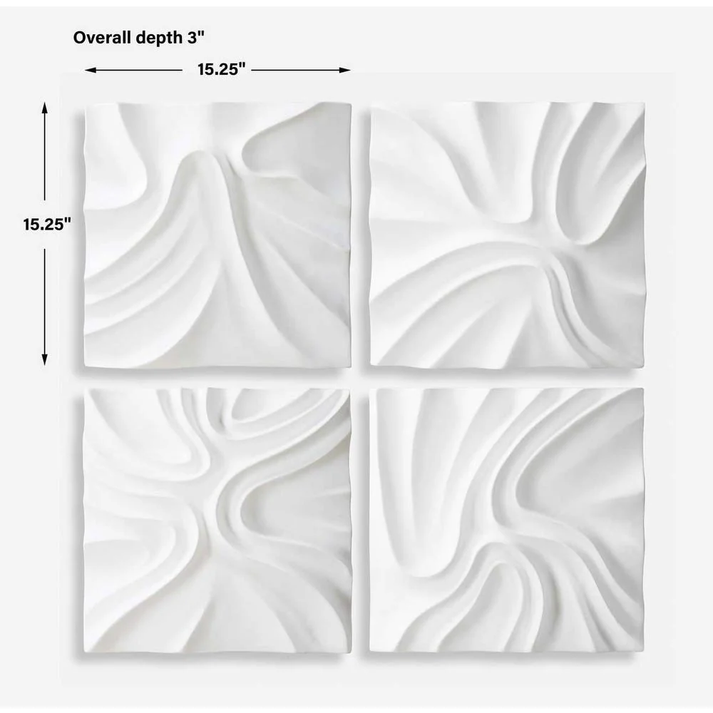 Snowdrift Wall Decor, S/4 - Image 7