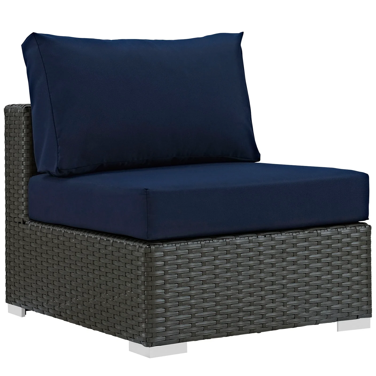 Sojourn 10 Piece Outdoor Patio Sunbrella® Sectional Set - Image 5