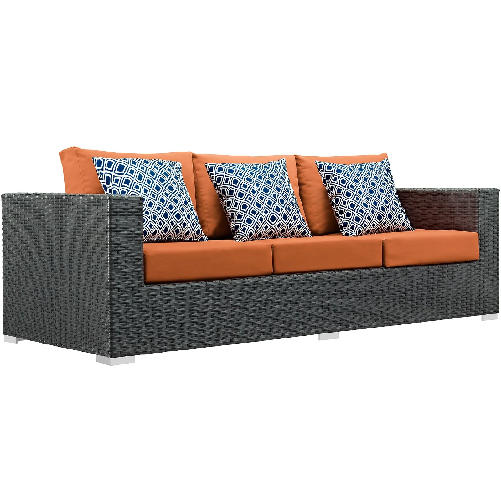 Sojourn 3 Piece Outdoor Patio Sunbrella® Sectional Set - Image 3