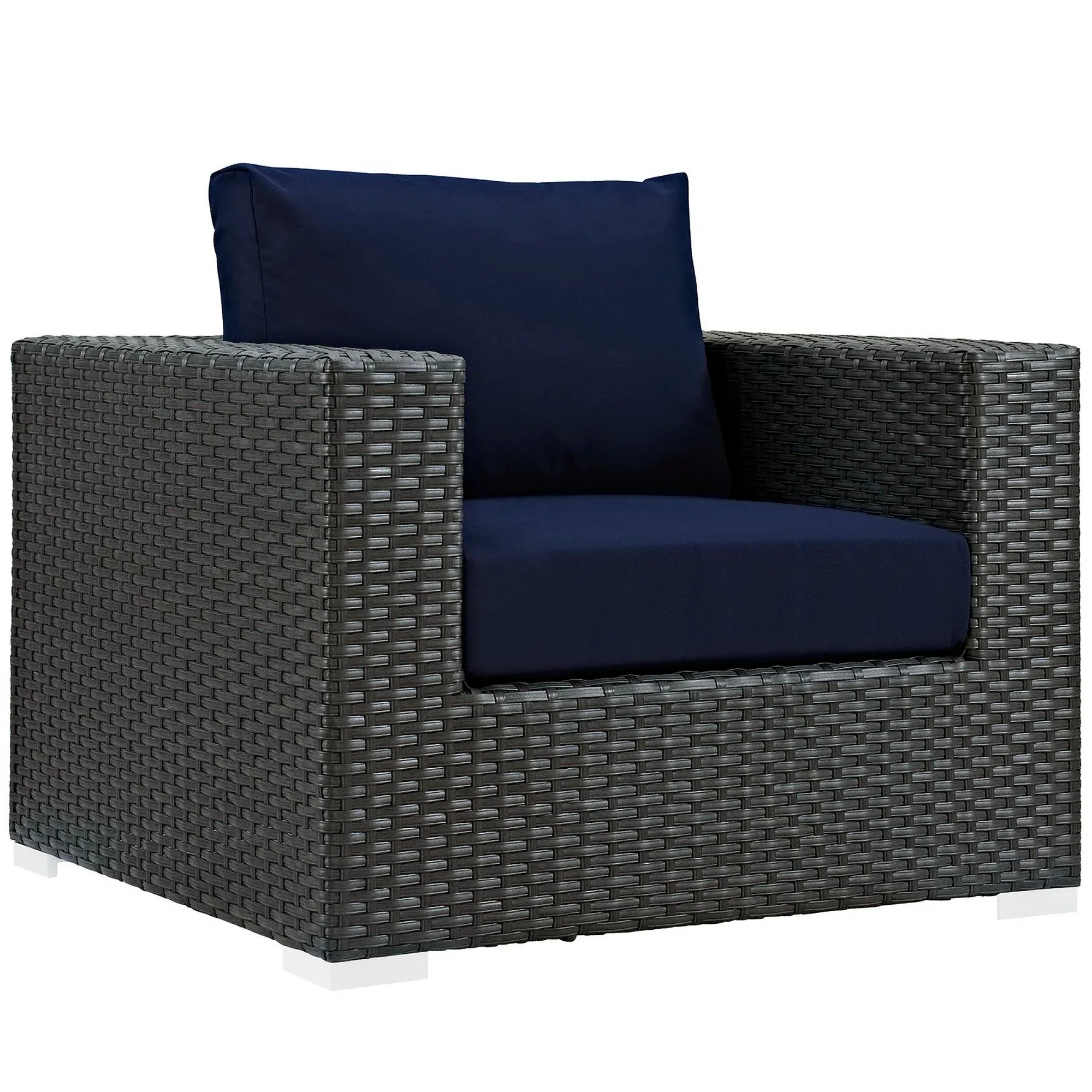 Sojourn 3 Piece Outdoor Patio Sunbrella® Sectional Set - Image 10