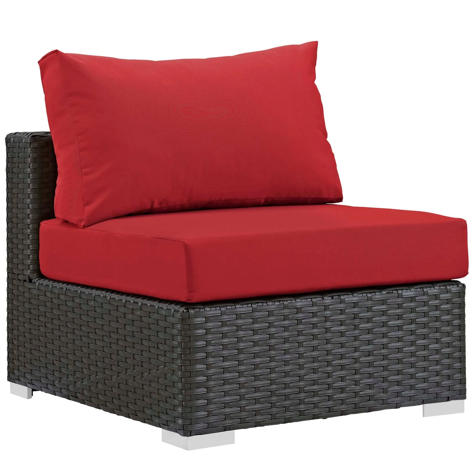 Sojourn 5 Piece Outdoor Patio Sunbrella® Sectional Set - Image 12