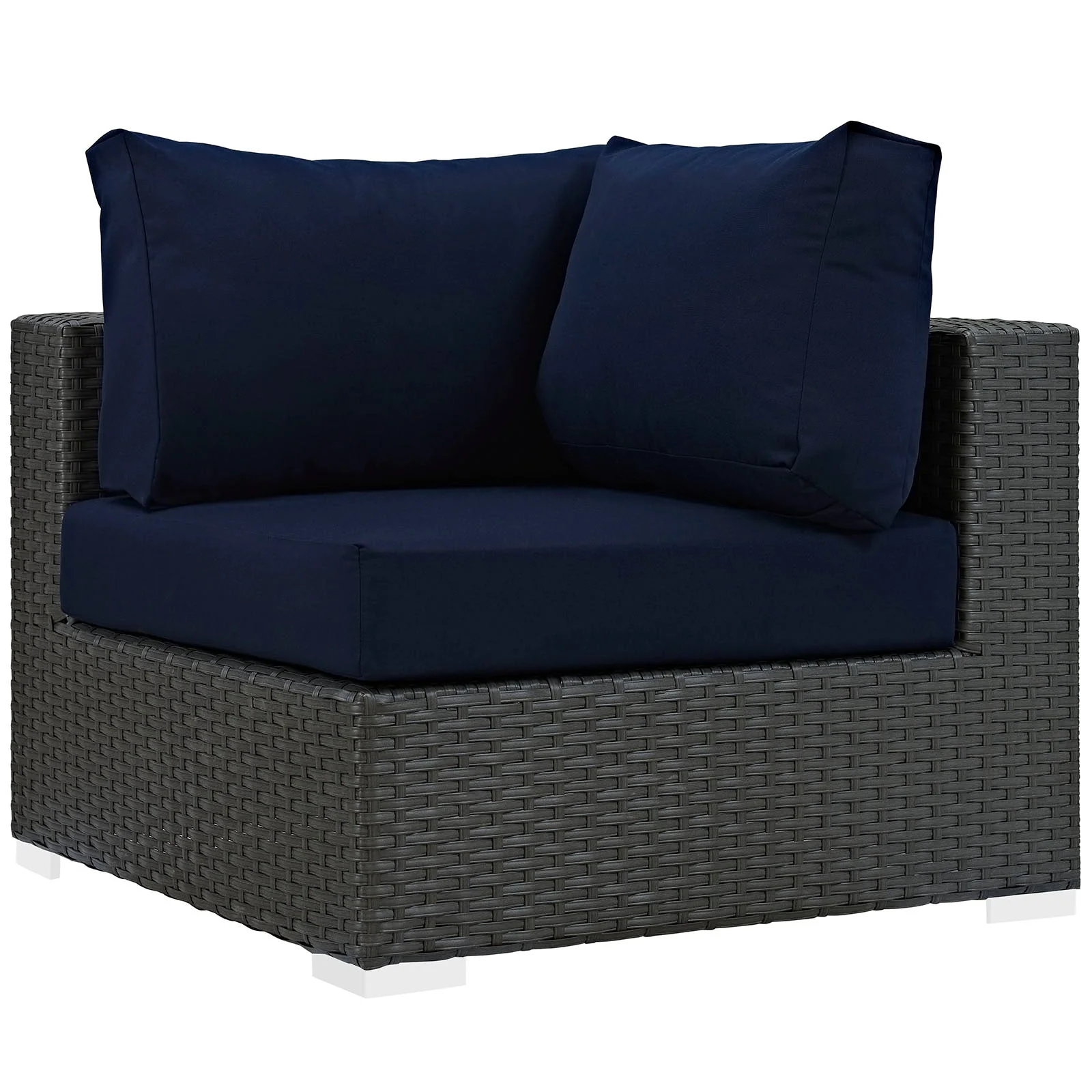 Sojourn 7 Piece Outdoor Patio Sunbrella® Sectional Set - Image 7