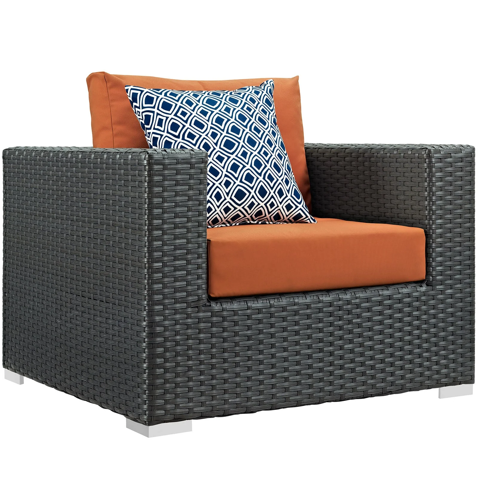 Sojourn 8 Piece Outdoor Patio Sunbrella® Sectional Set in Canvas Tuscan - Image 3