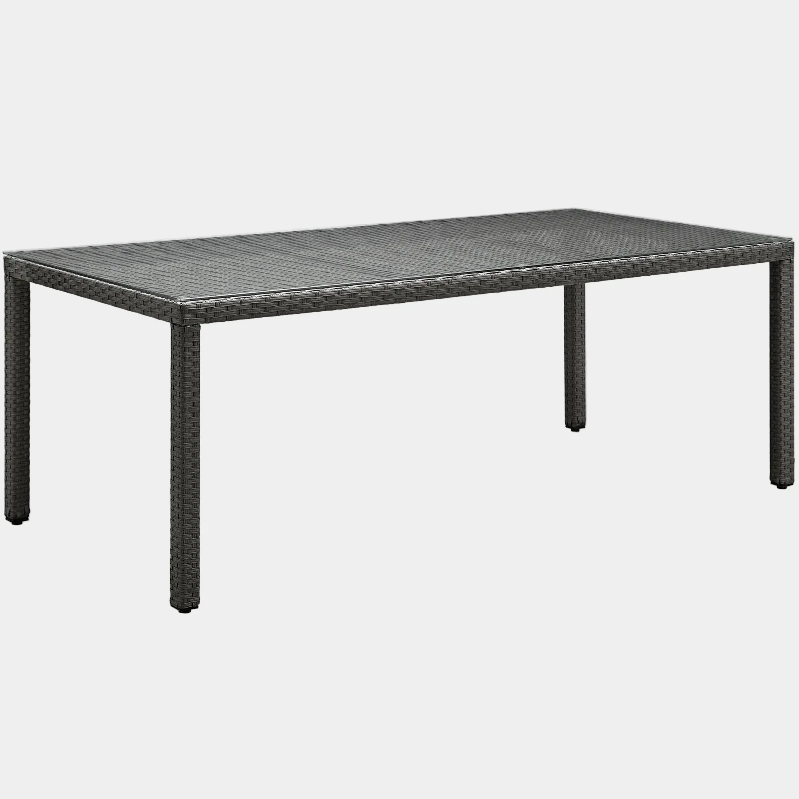 Sojourn 82" Outdoor Patio Dining Table in Chocolate