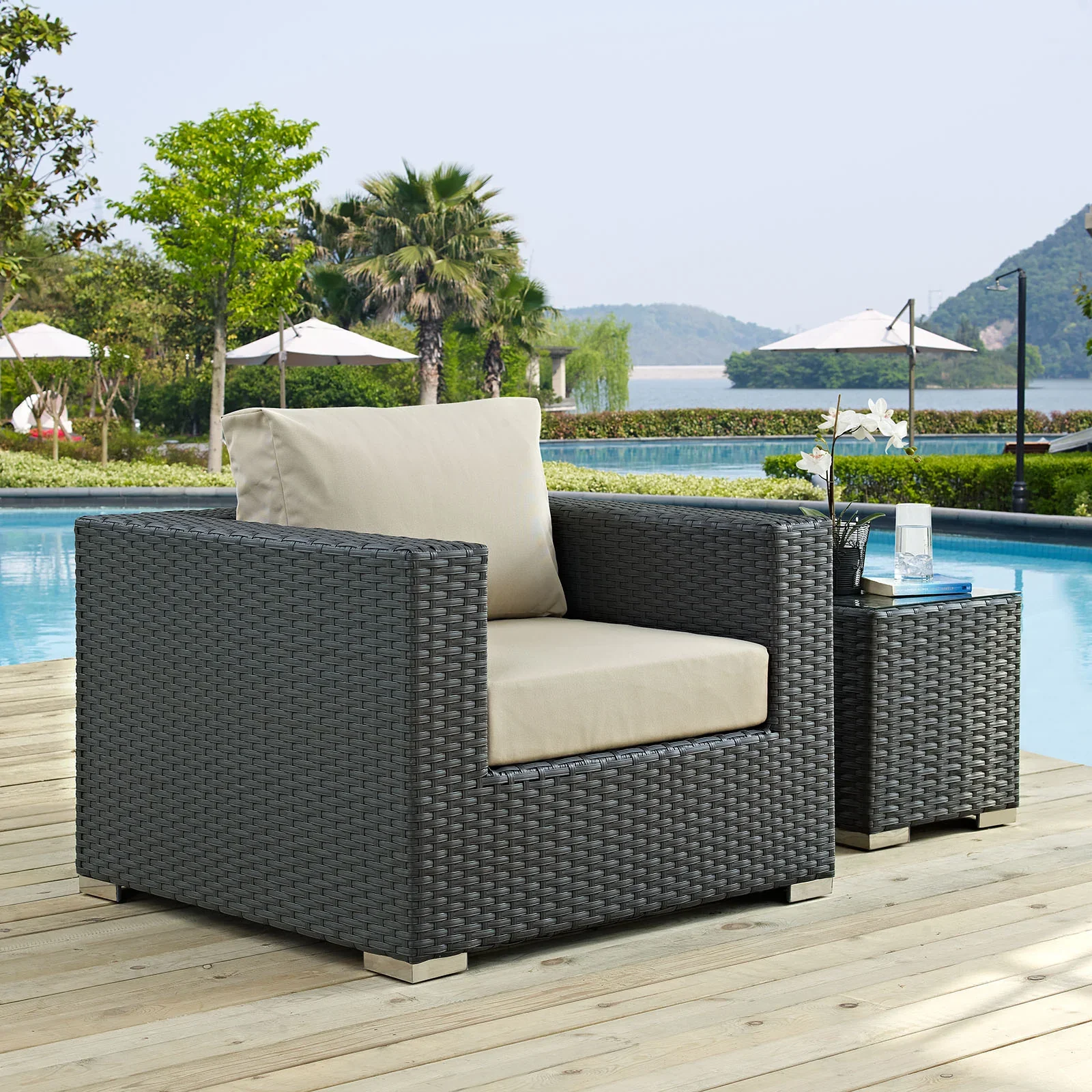 Sojourn Outdoor Patio Sunbrella® Armchair - Image 2