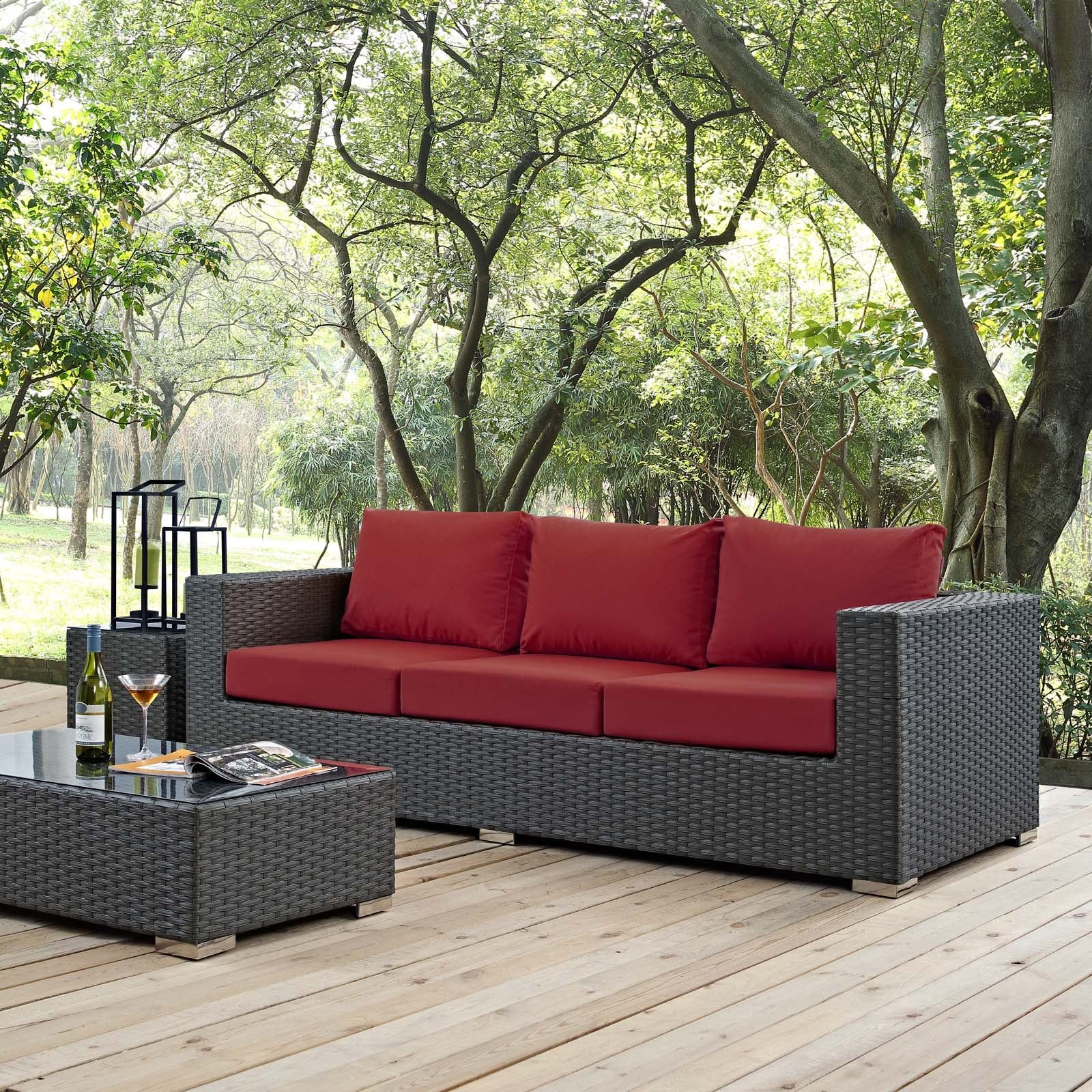 Sojourn Outdoor Patio Sunbrella® Sofa - Image 17