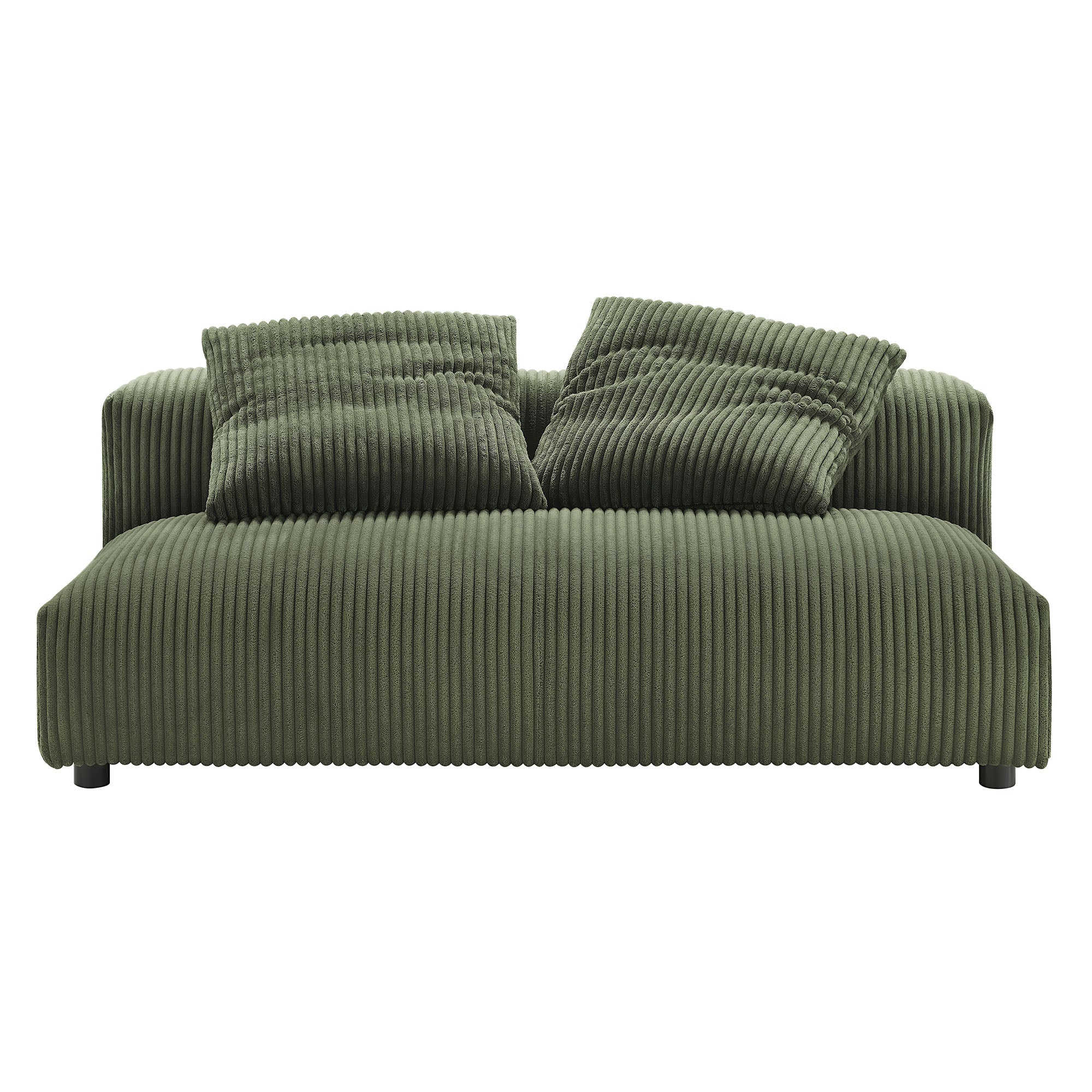 Solace 2-Piece Modular Corduroy Upholstered Sectional Sofa With Chaise - Image 21