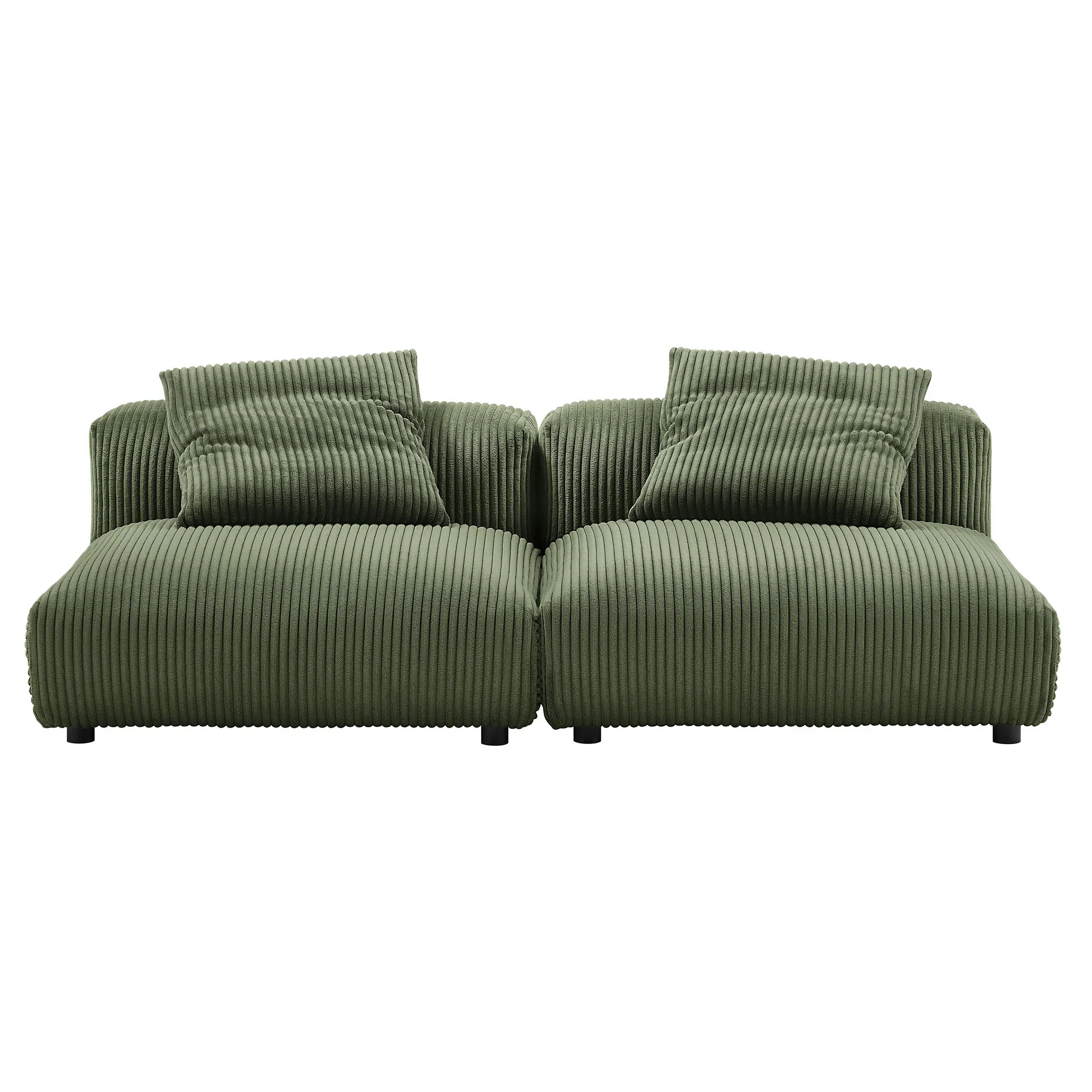 Solace 3-Piece Modular Upholstered Fabric Sectional Sofa - Image 14