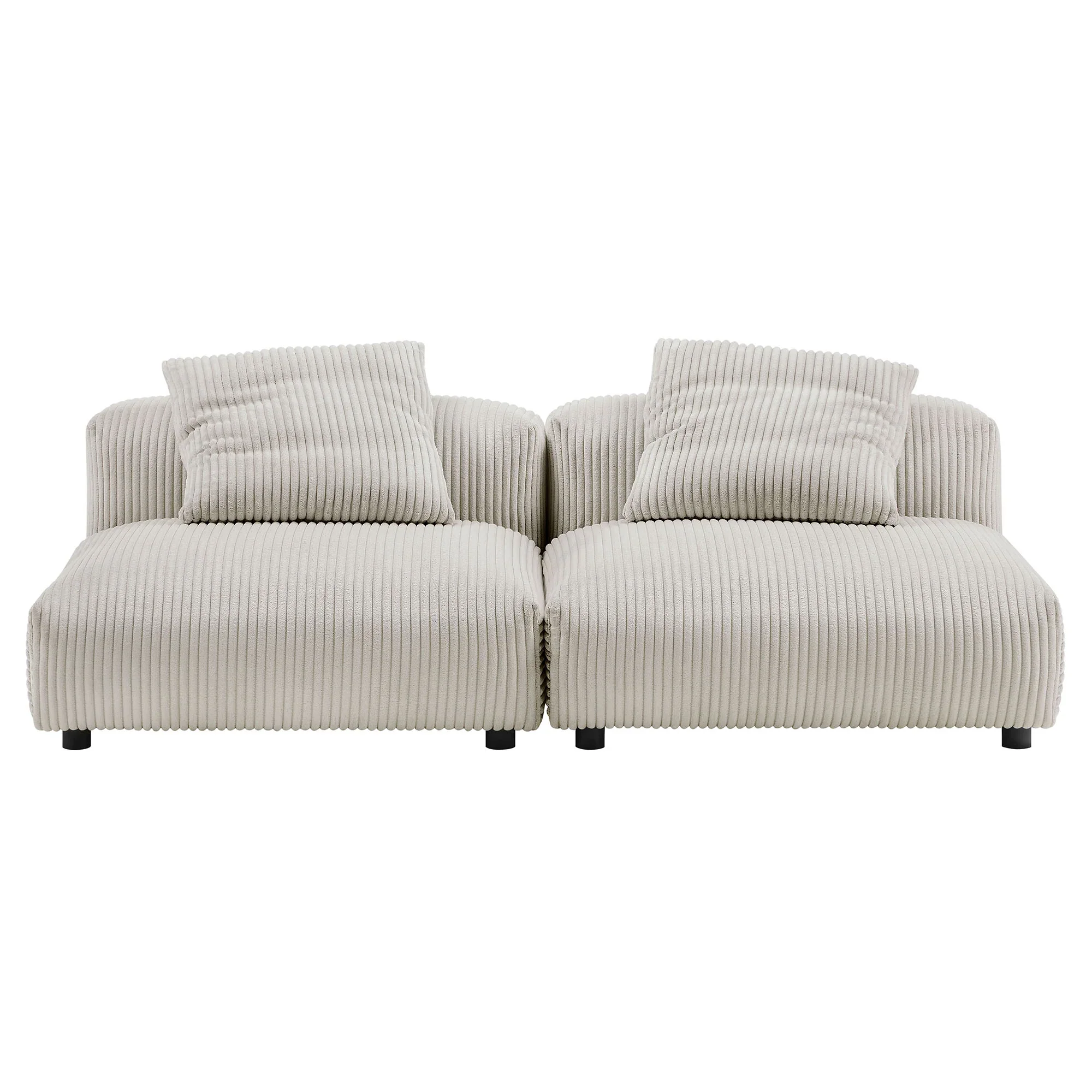 Solace 3-Piece Modular Upholstered Fabric Sectional Sofa - Image 6