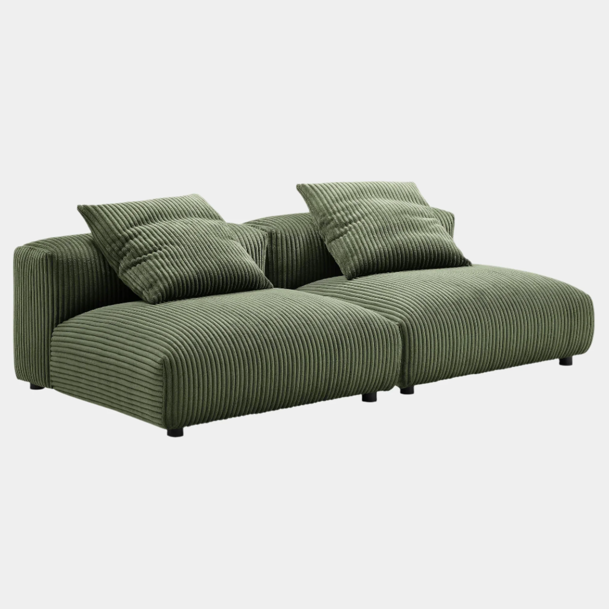Solace 3-Piece Modular Upholstered Fabric Sectional Sofa - Image 9