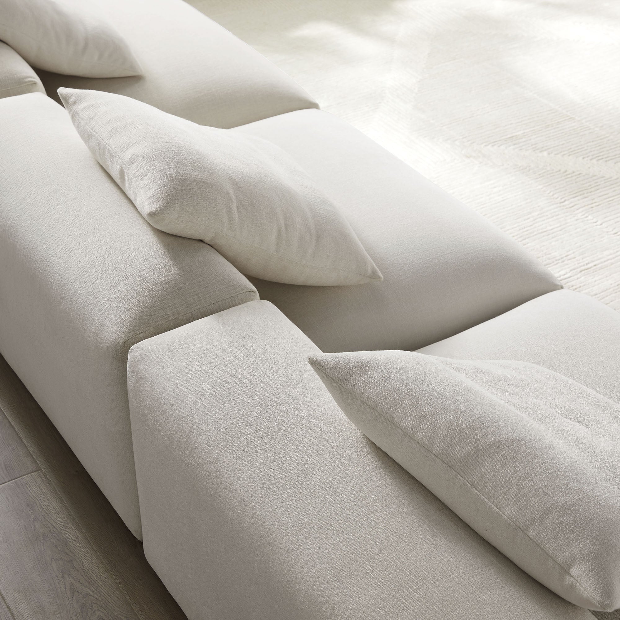 Solace 3-Piece Modular Upholstered Fabric Sofa - Image 19