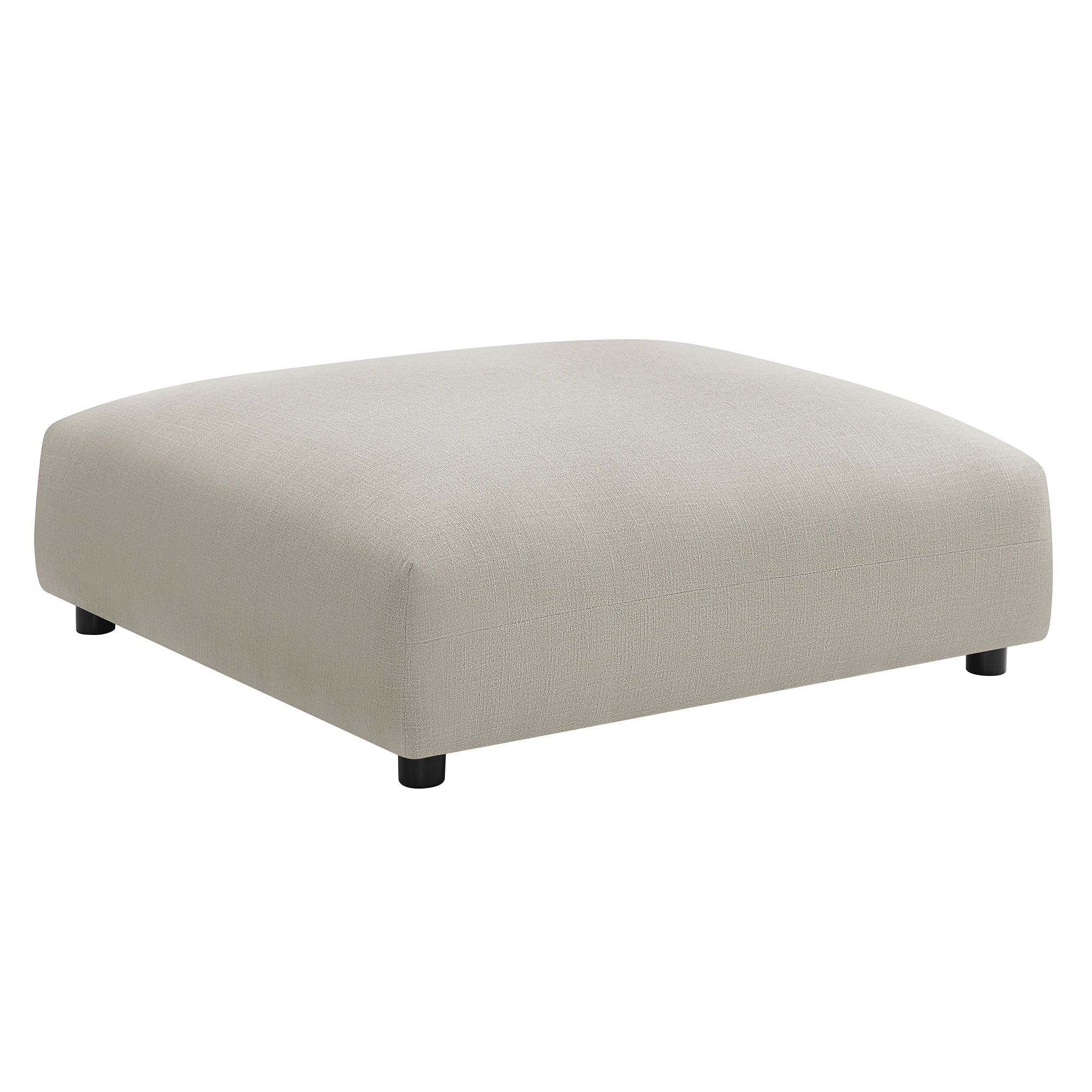 Solace 4-Piece Modular Upholstered Fabric Sectional Sofa With Ottoman - Image 10
