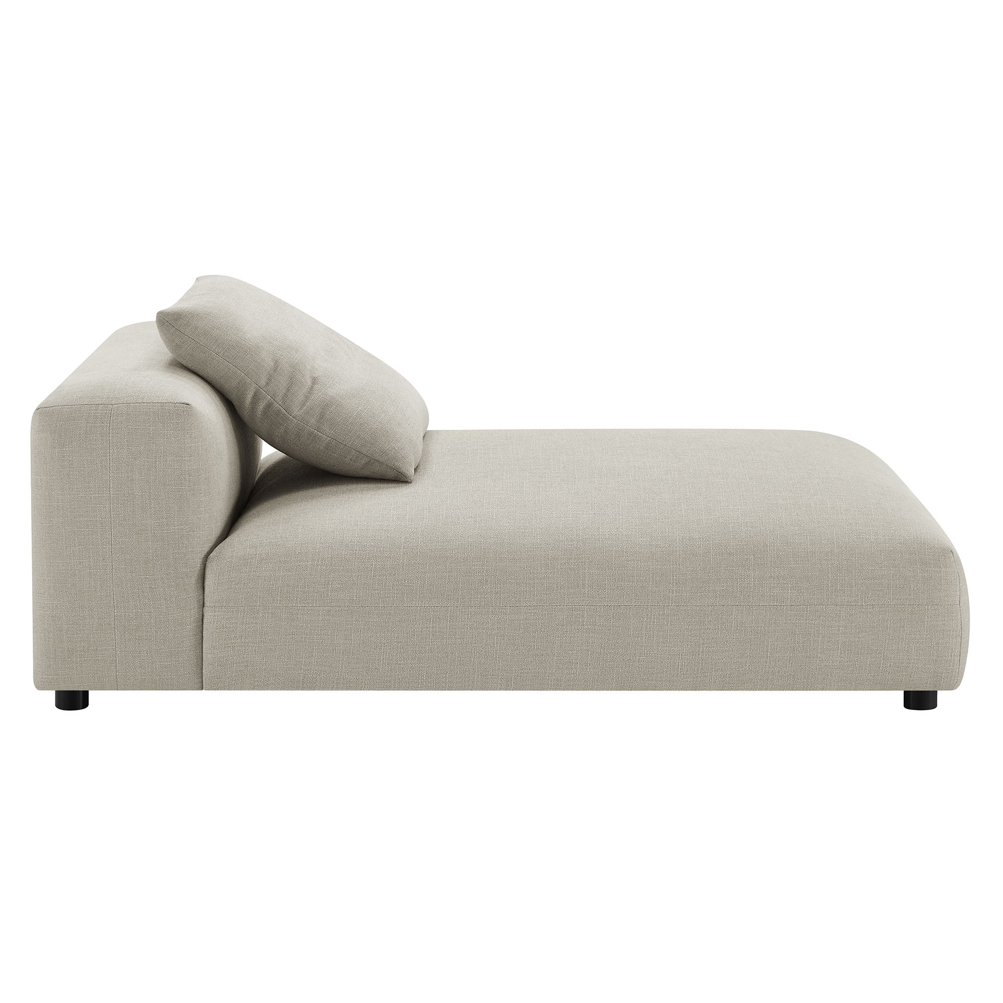 Solace 4-Piece Modular Upholstered Fabric Sectional Sofa With Ottoman - Image 12