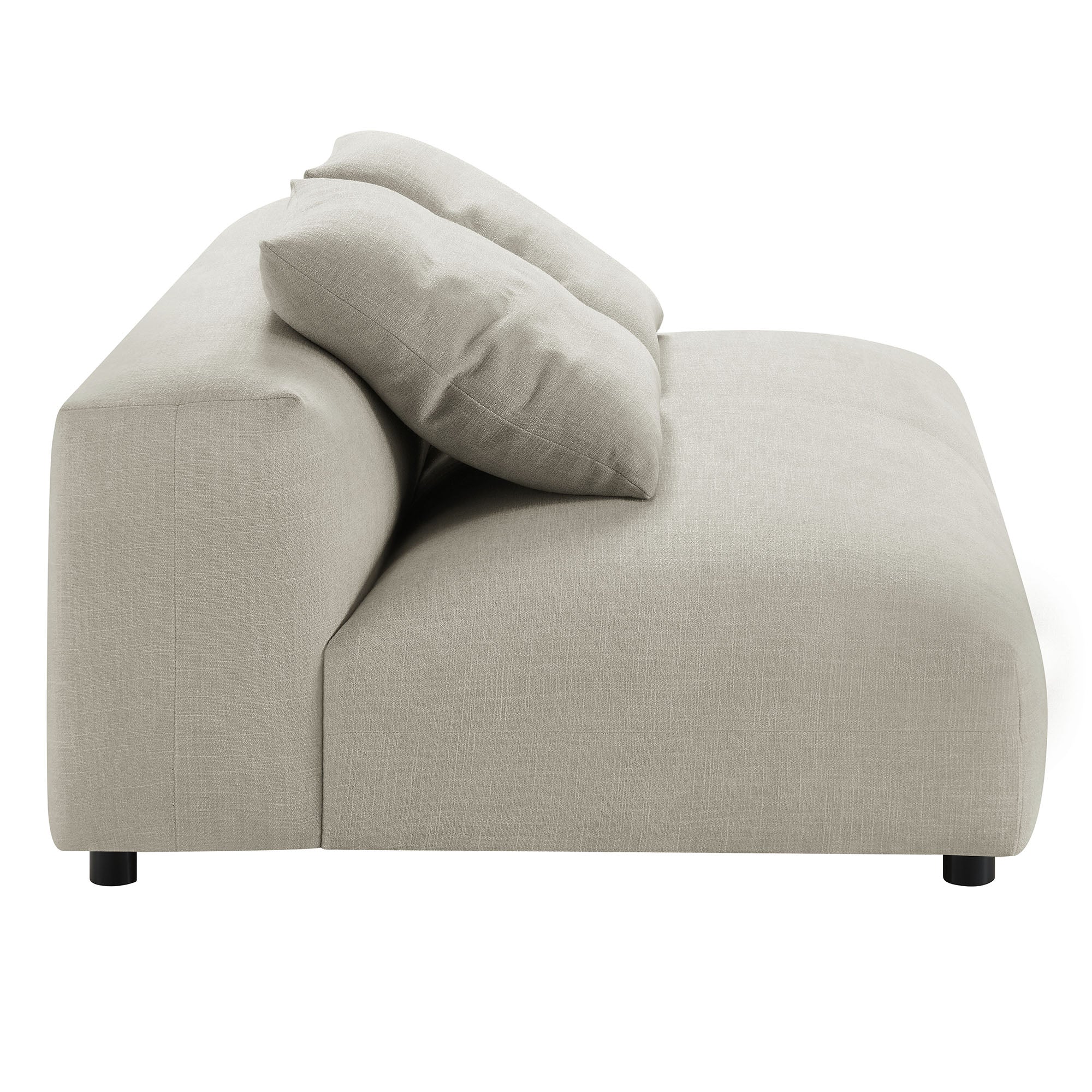 Solace 4-Piece Modular Upholstered Fabric Sectional Sofa With Ottoman - Image 13
