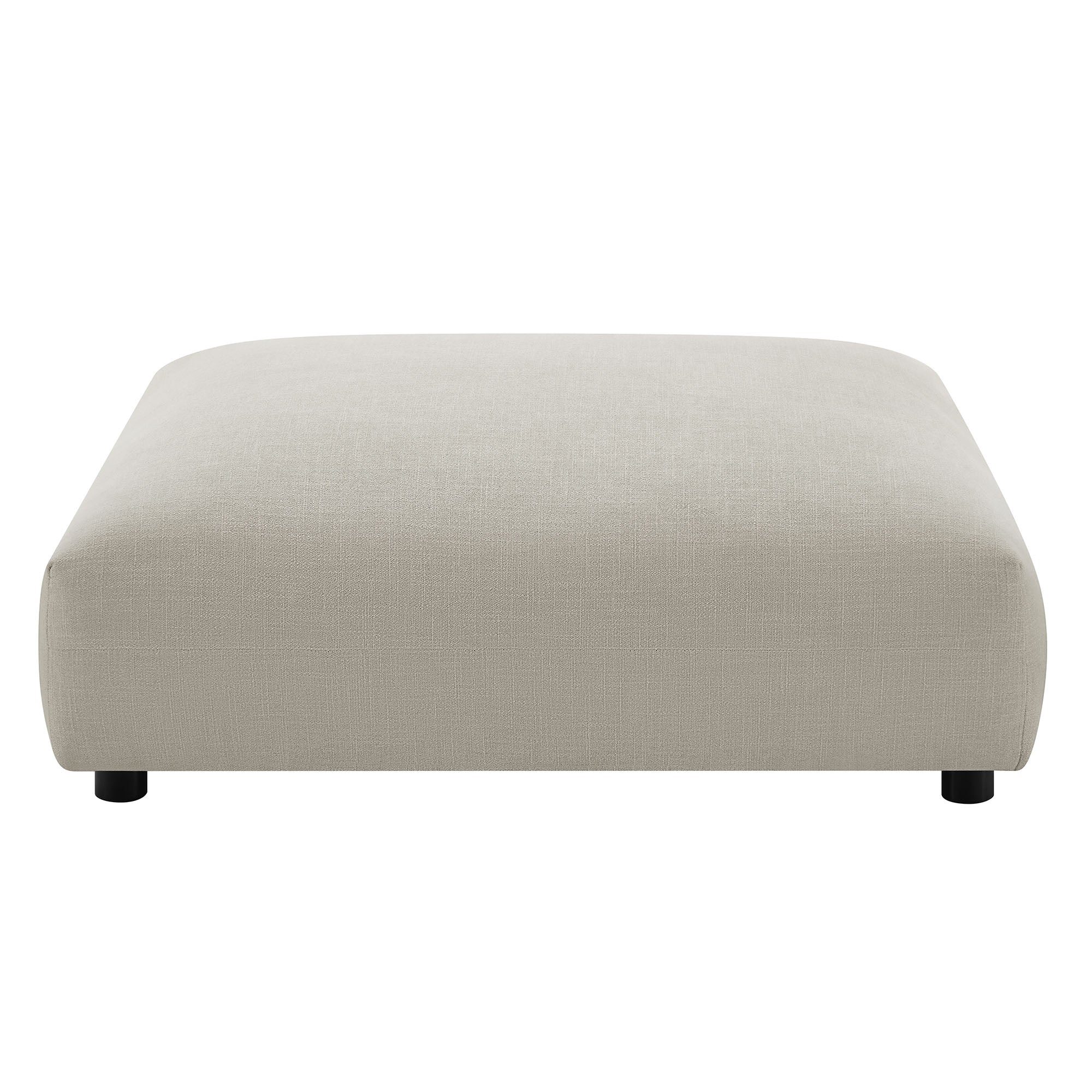 Solace 4-Piece Modular Upholstered Fabric Sectional Sofa With Ottoman - Image 14