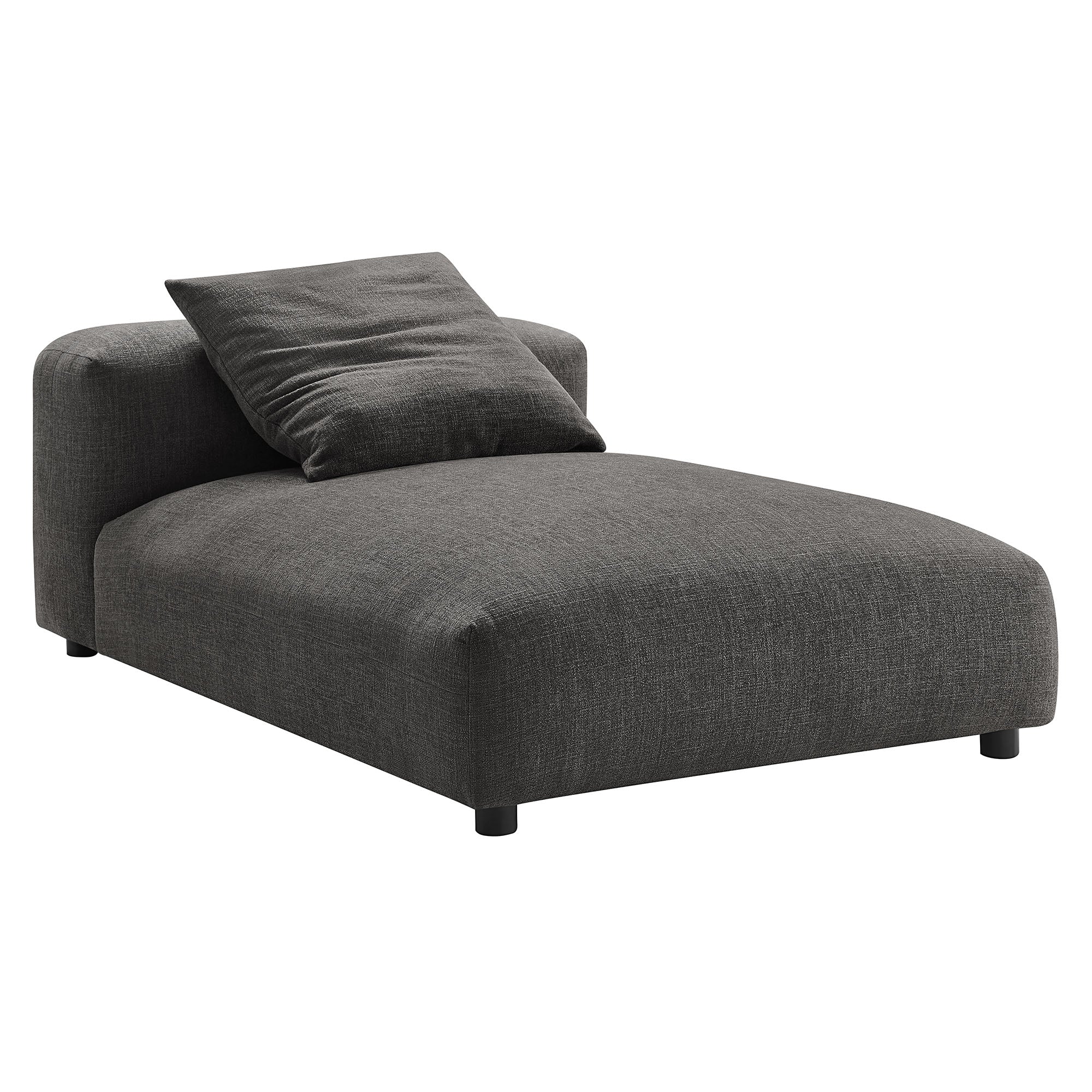 Solace 4-Piece Modular Upholstered Fabric Sectional Sofa With Ottoman - Image 25