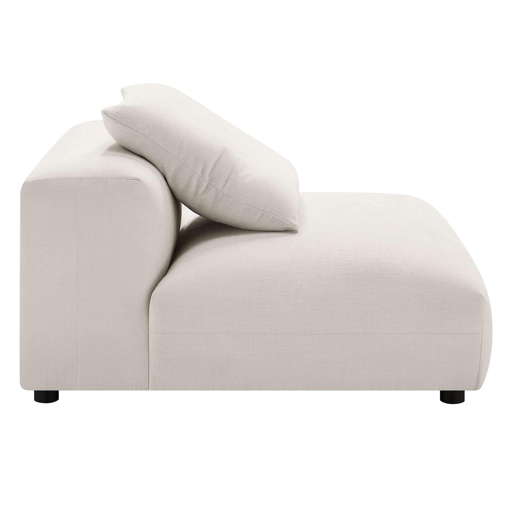 Solace 4-Piece Modular Upholstered Fabric Sectional Sofa With Ottoman - Image 29