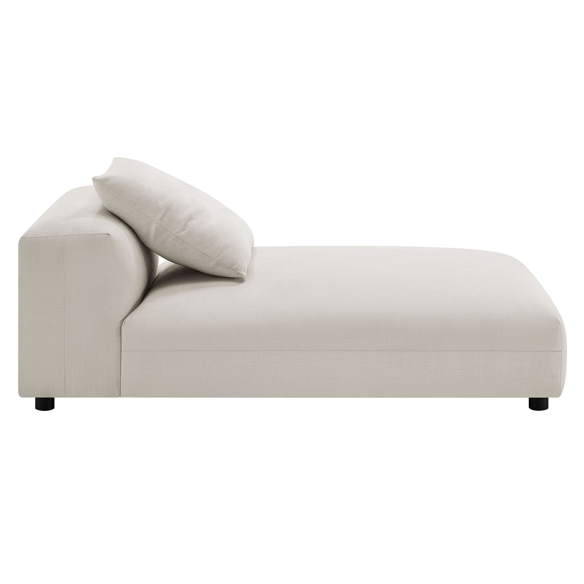 Solace 4-Piece Modular Upholstered Fabric Sectional Sofa With Ottoman - Image 30