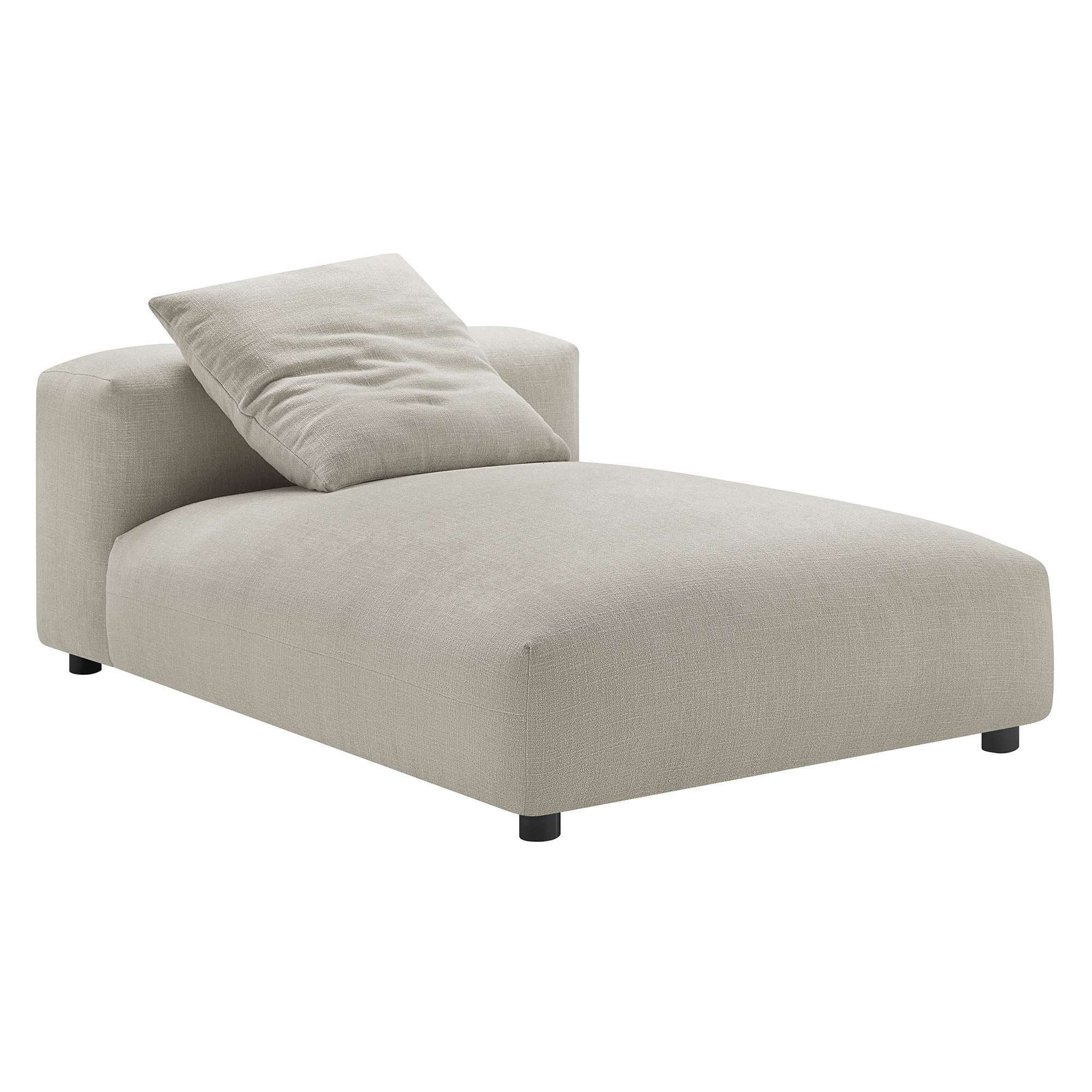Solace 4-Piece Modular Upholstered Fabric Sectional Sofa With Ottoman - Image 8