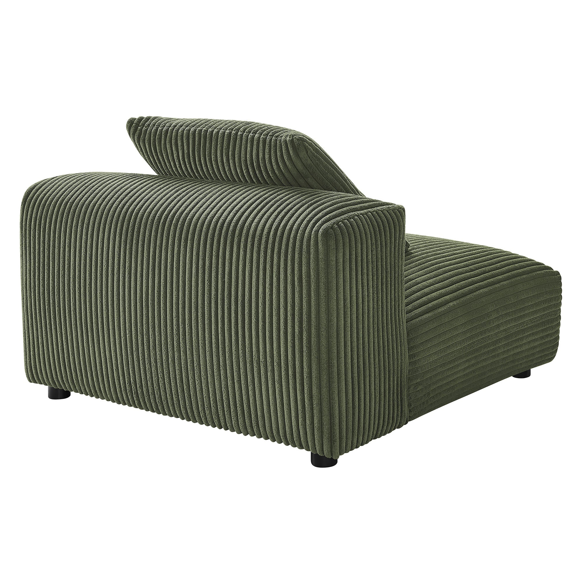 Solace Modular Corduroy Upholstered Armless Chair - Image 14