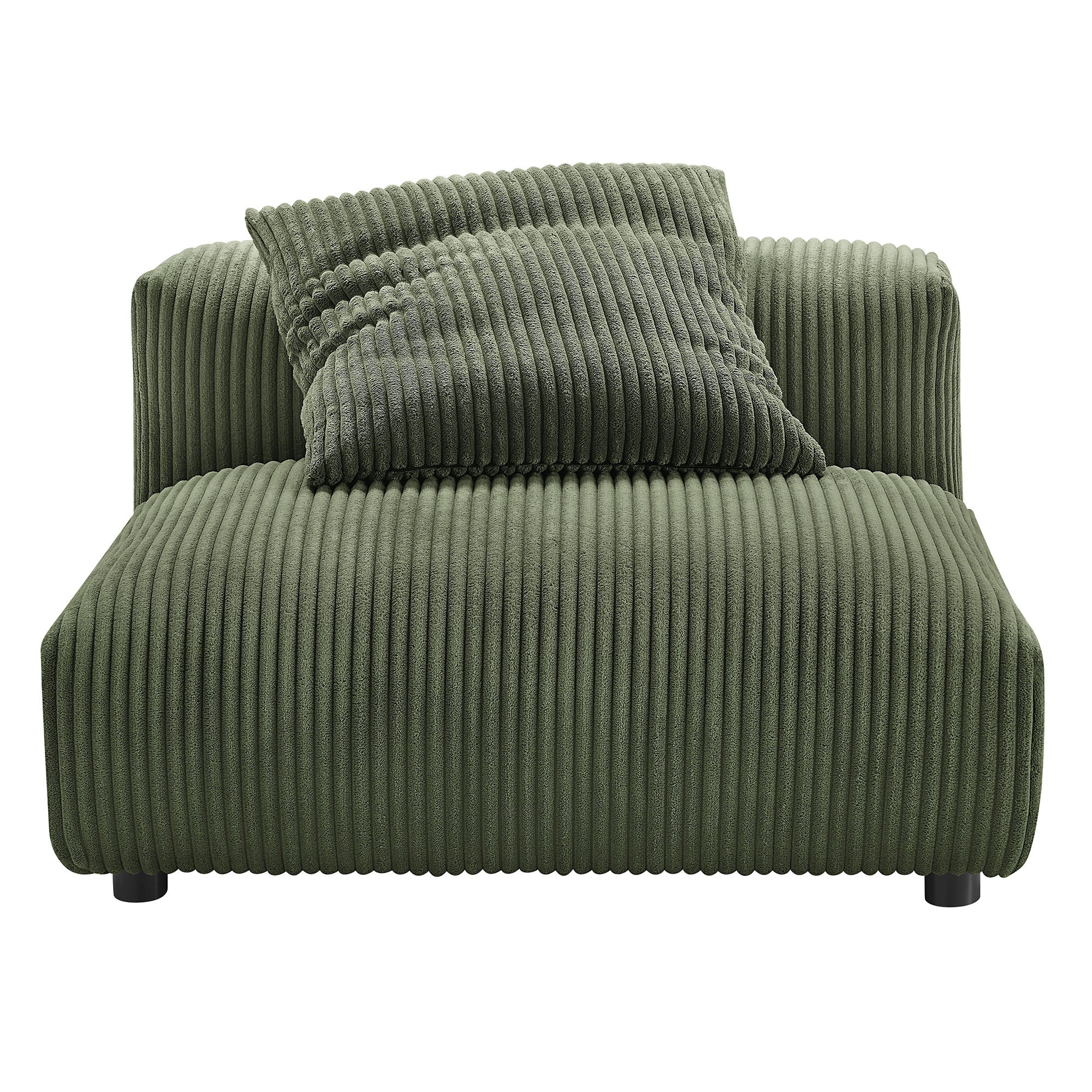 Solace Modular Corduroy Upholstered Armless Chair - Image 15