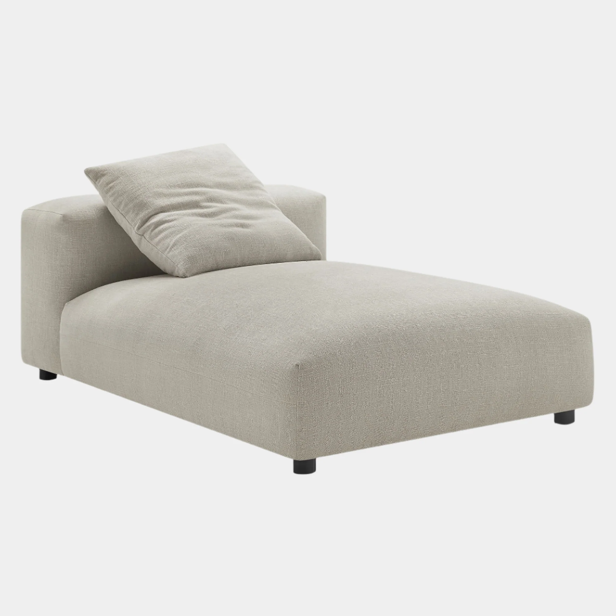 Solace Modular Upholstered Fabric Armless Chaise Lounge - Image 10