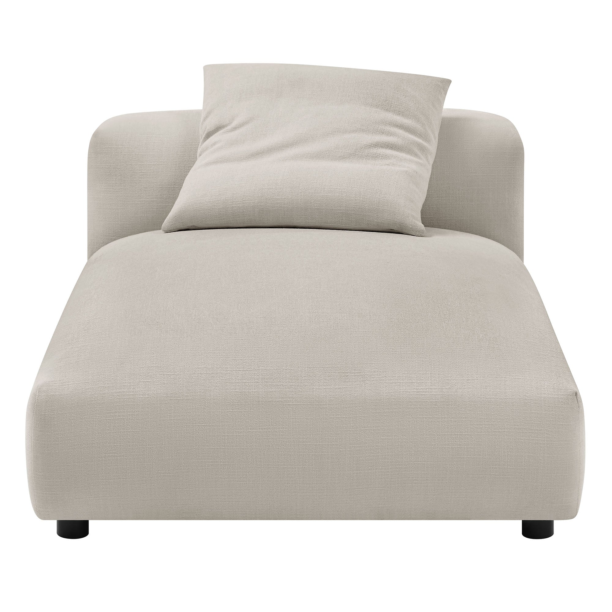 Solace Modular Upholstered Fabric Armless Chaise Lounge - Image 22